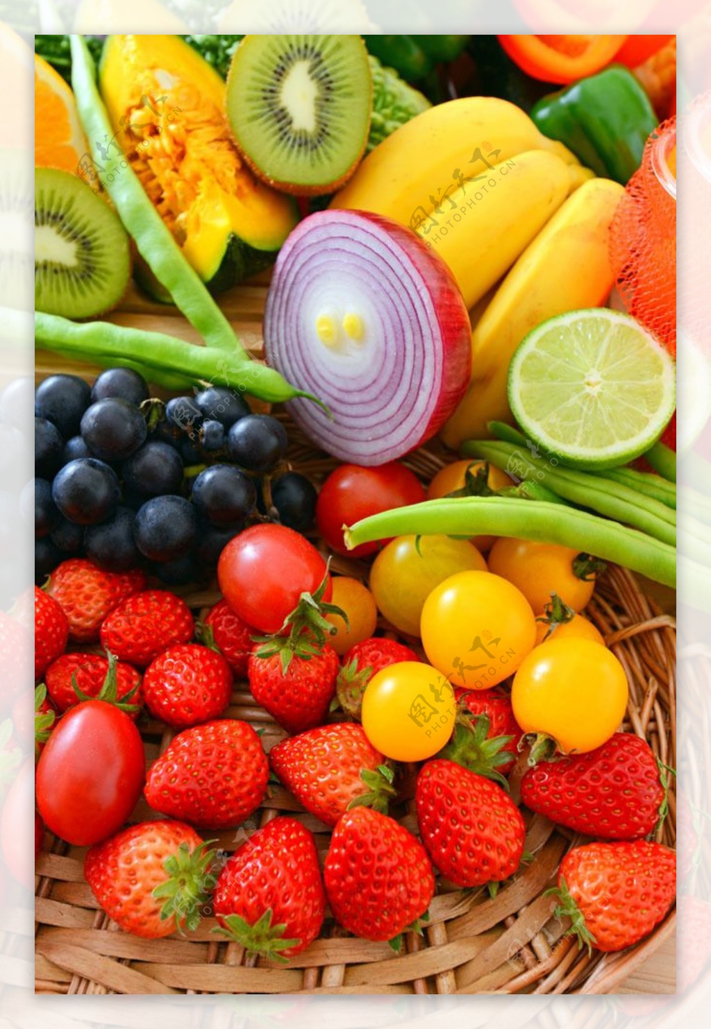 新鲜美味的水果蔬菜图片