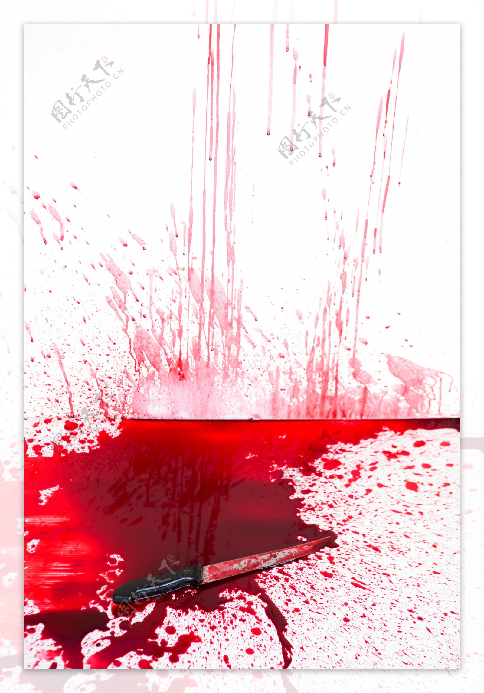 匕首与血迹素材图片