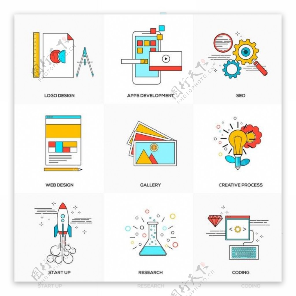 科学教育图标图片