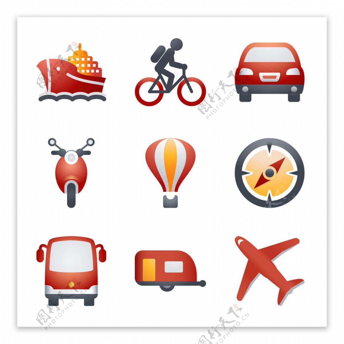 交通运输工具图标图片