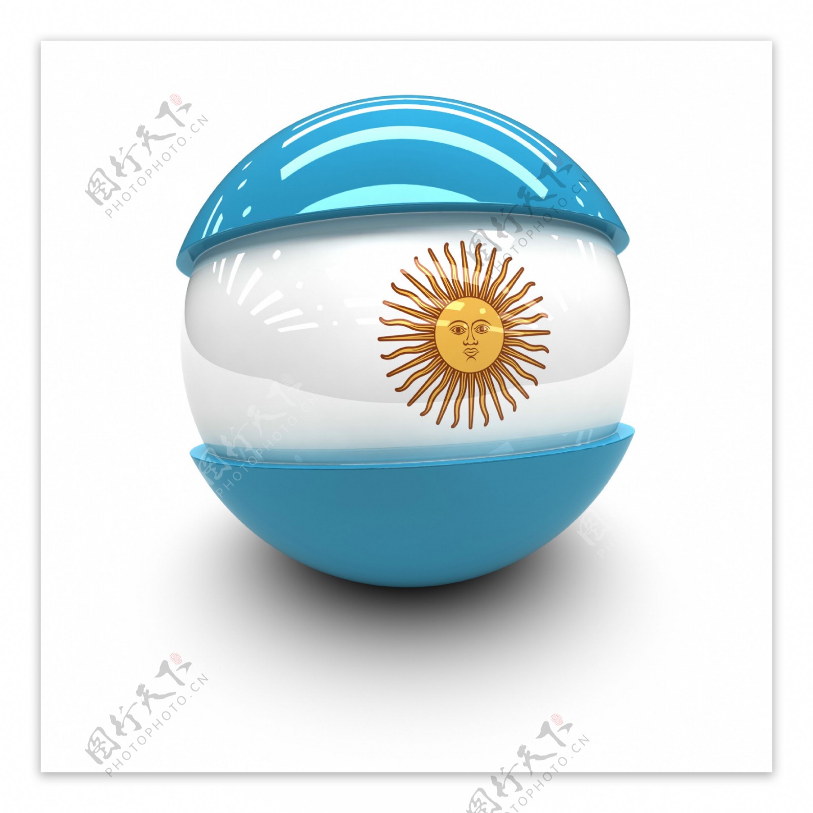 阿根廷国旗球体图片