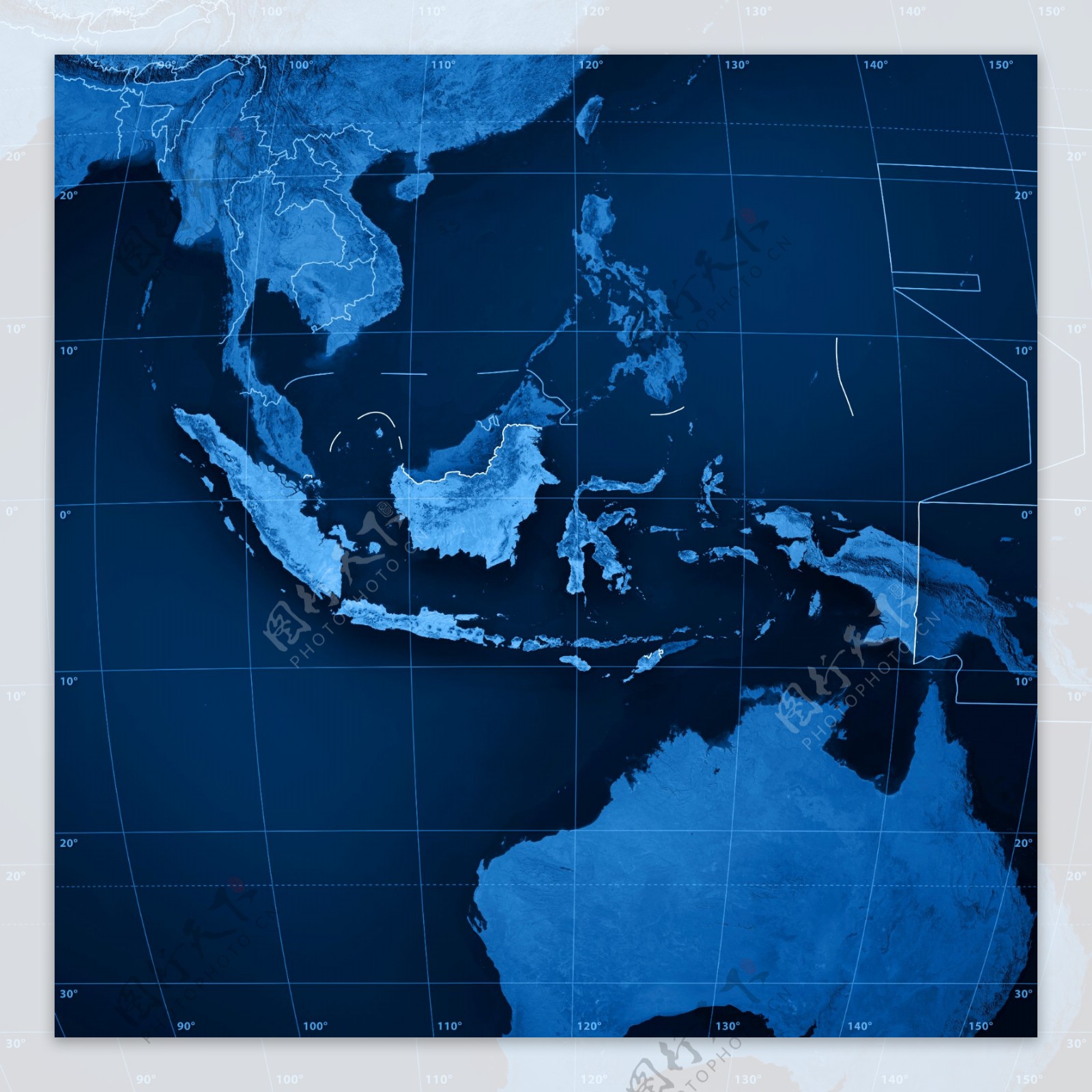 东南亚地图图片