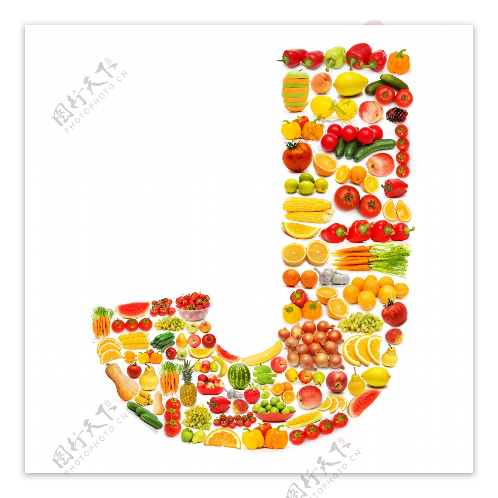 蔬菜水果字母图片