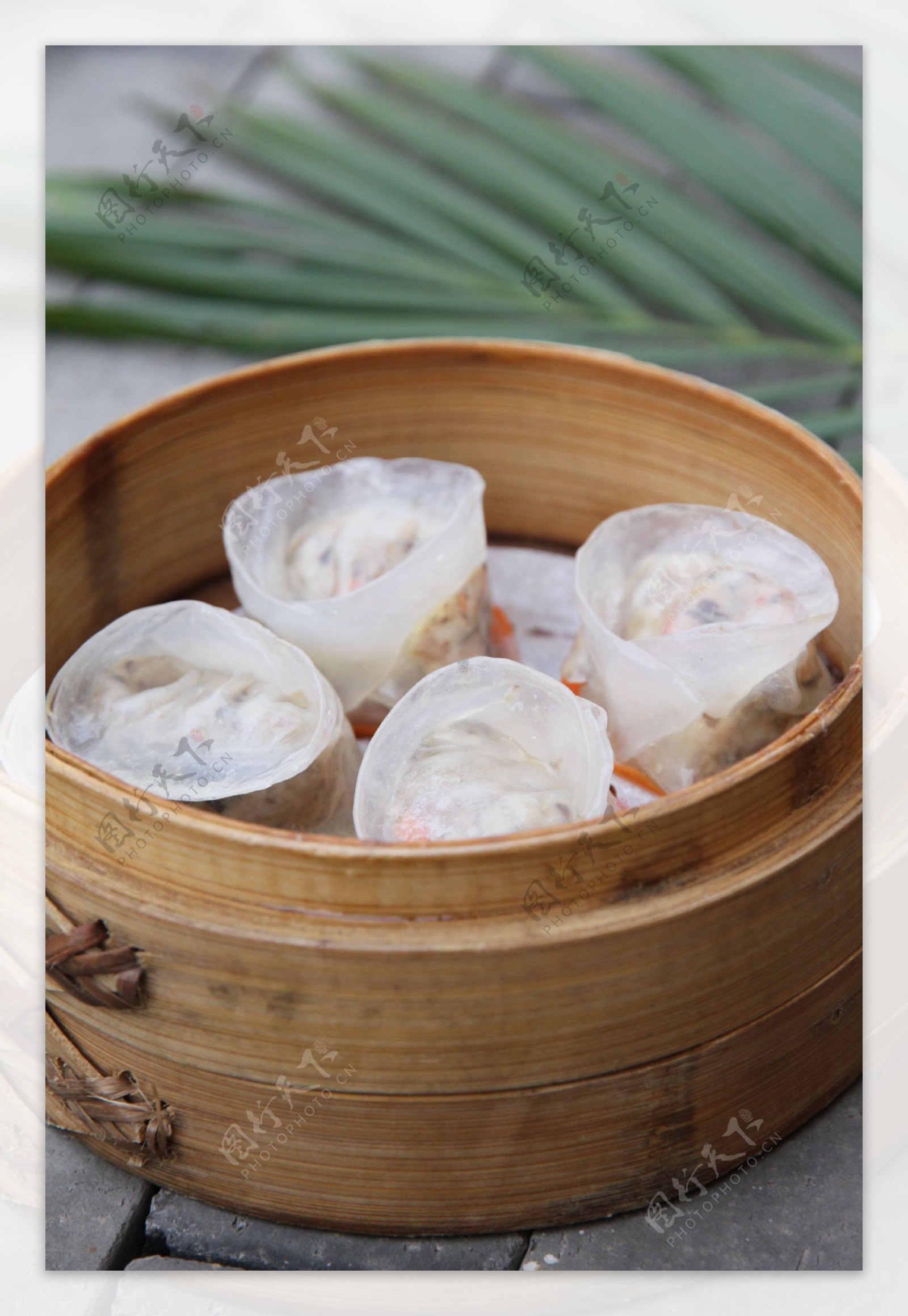 水晶茶树菇饺图片