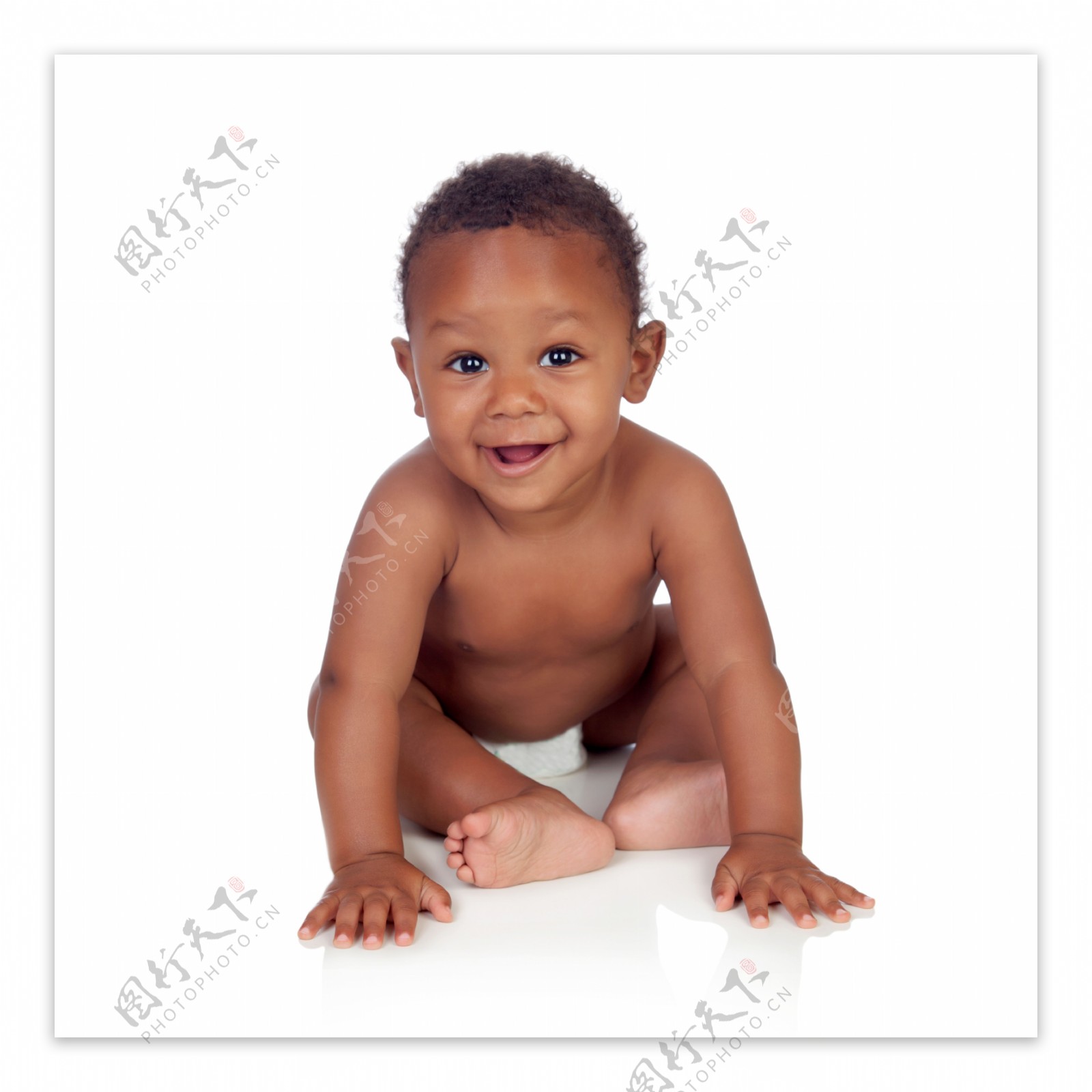 健康漂亮的非洲宝宝图片