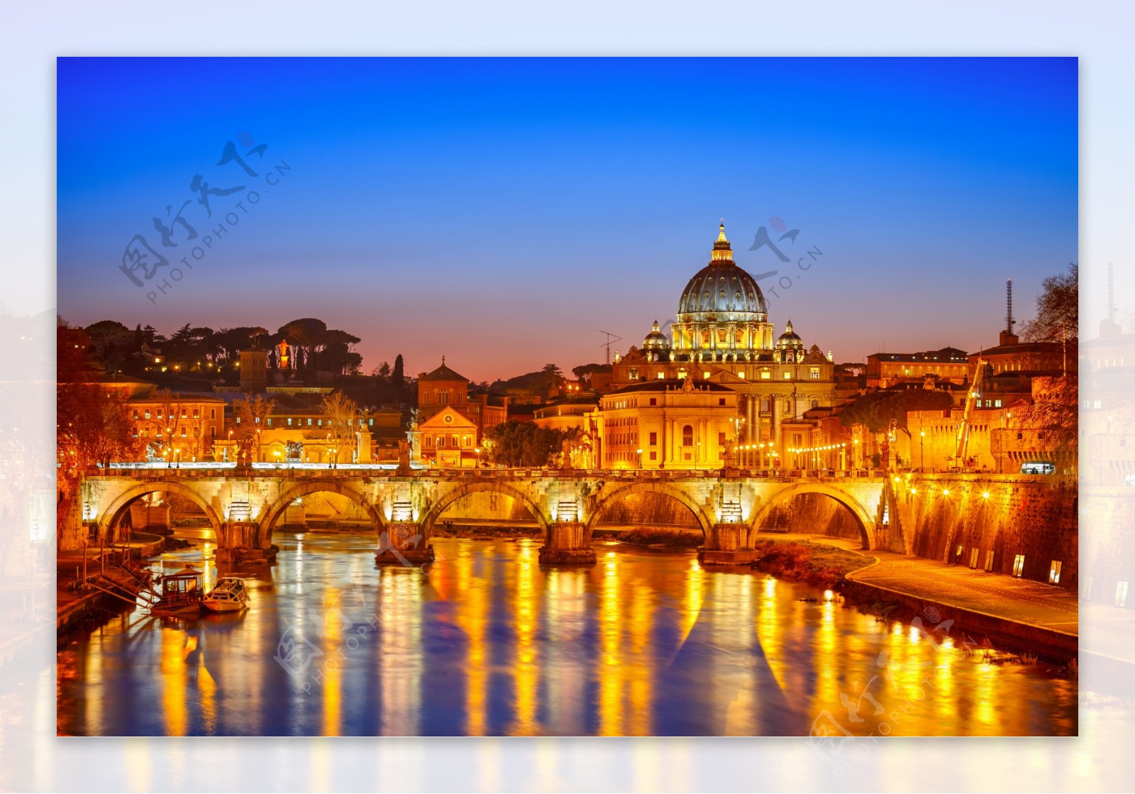罗马夜景图片