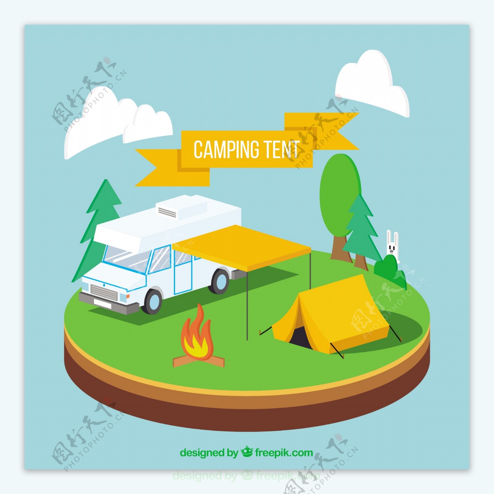 野营帐篷和野营帐篷