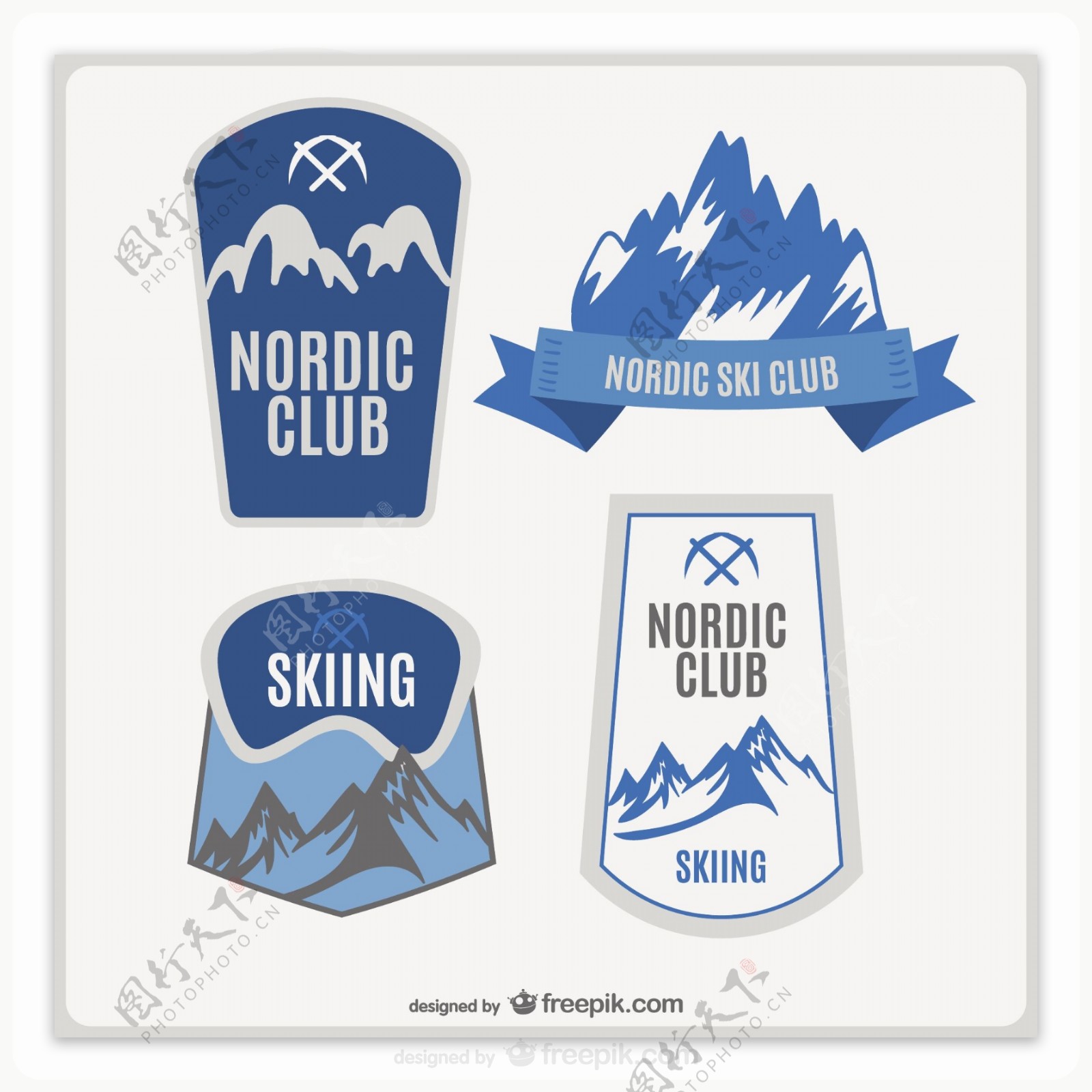 滑雪俱乐部标志设置