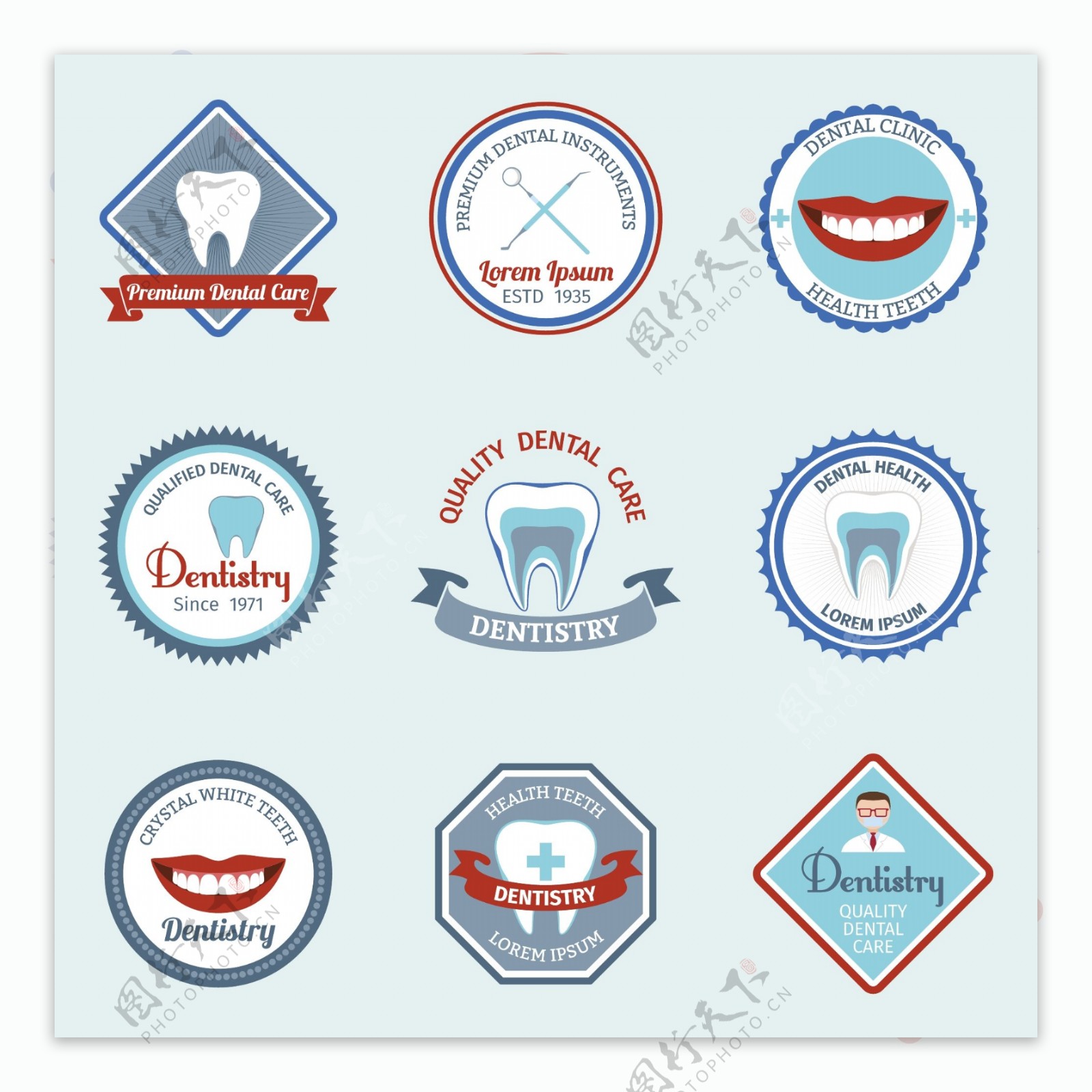 牙科护理徽章