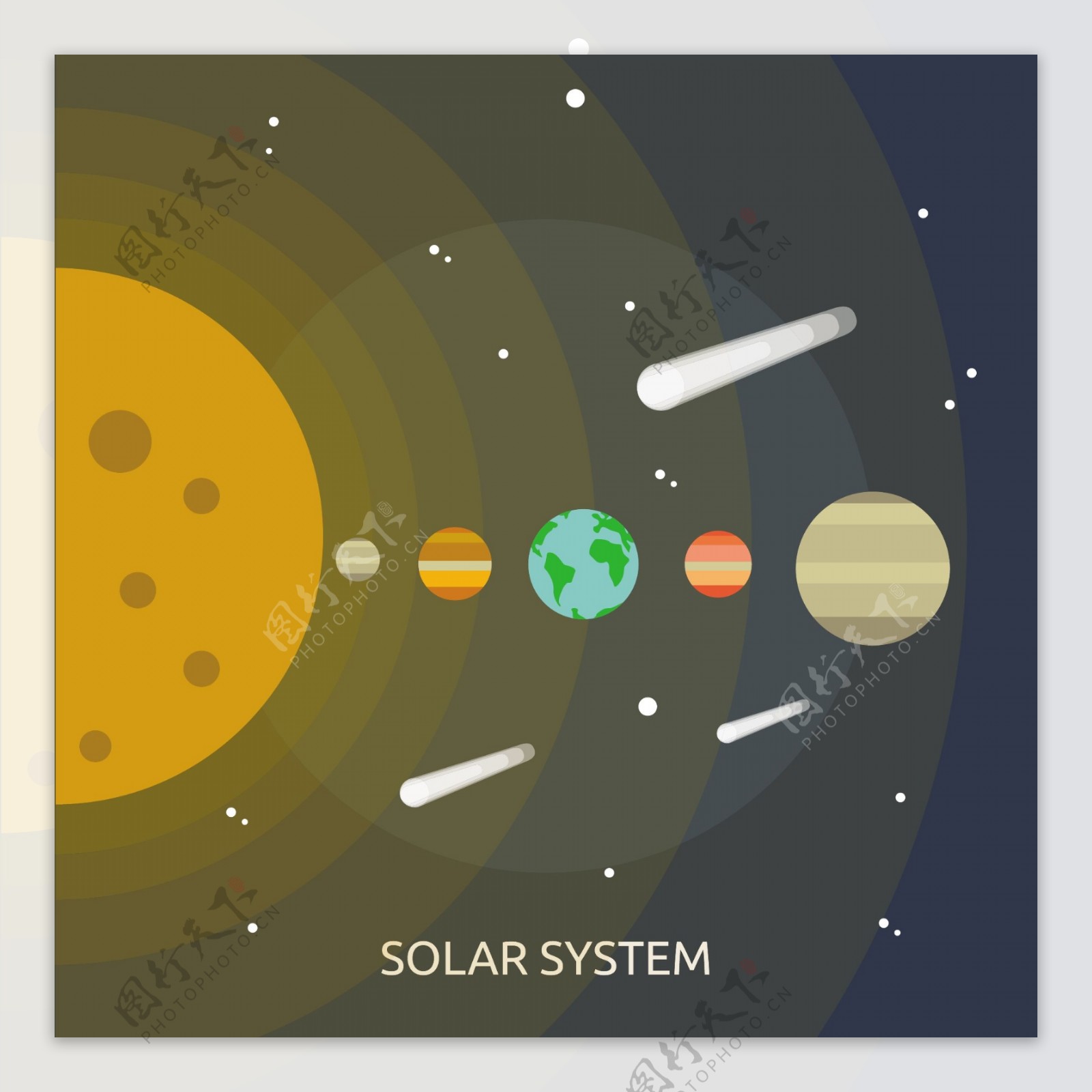 太阳系背景设计
