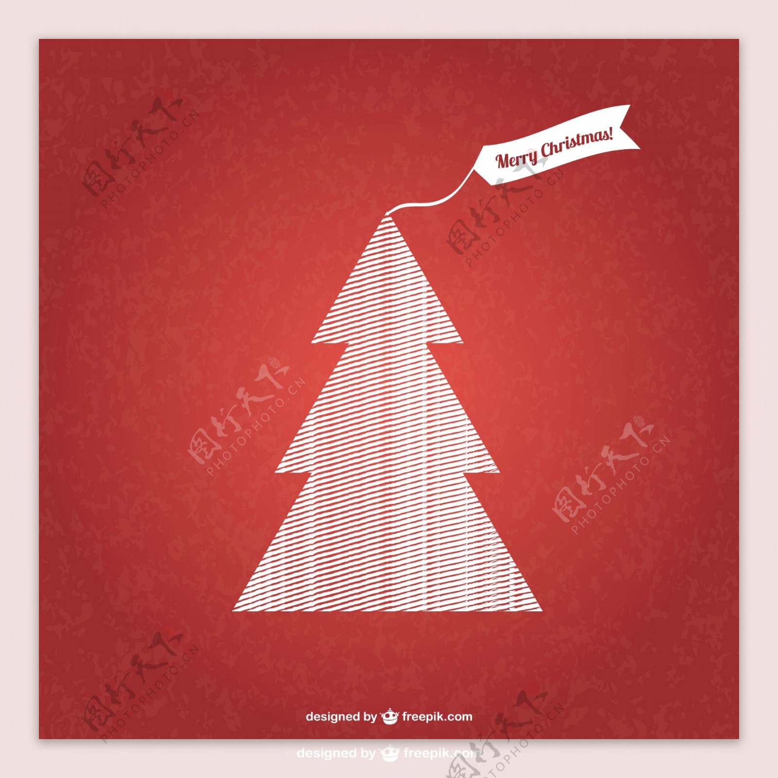 图形化的圣诞树向量