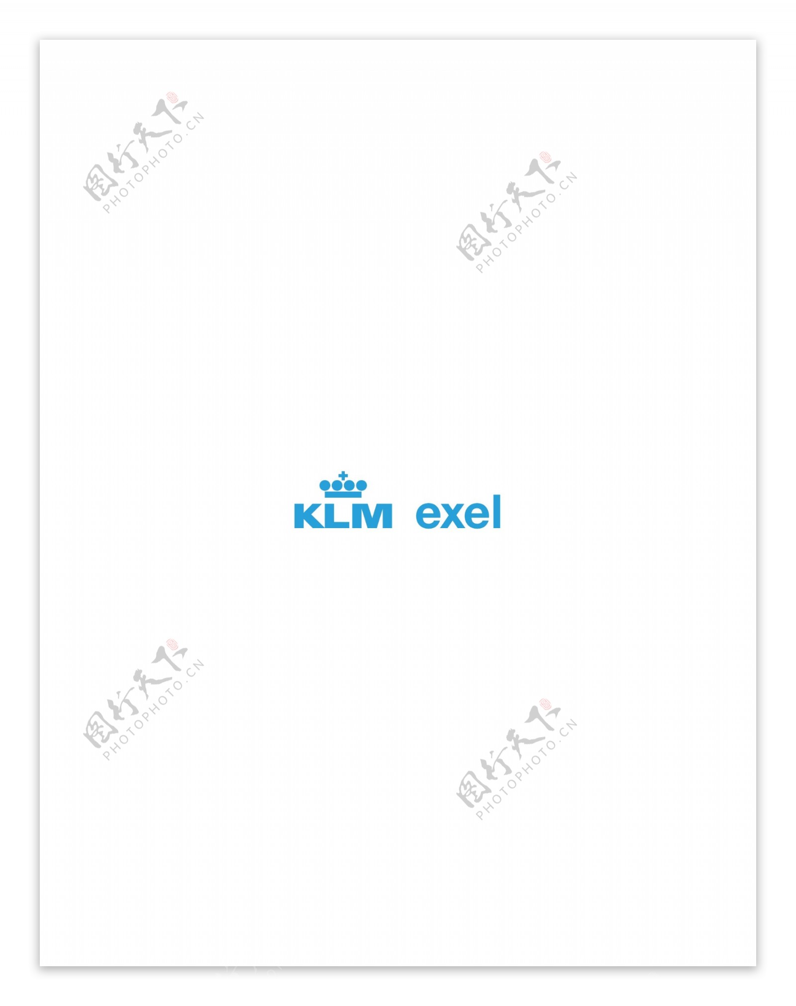 KLMExellogo设计欣赏KLMExel民航业标志下载标志设计欣赏