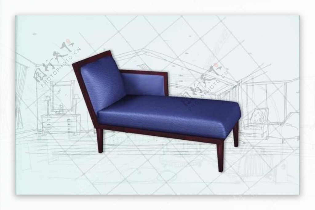 国际主义家具沙发0393D模型