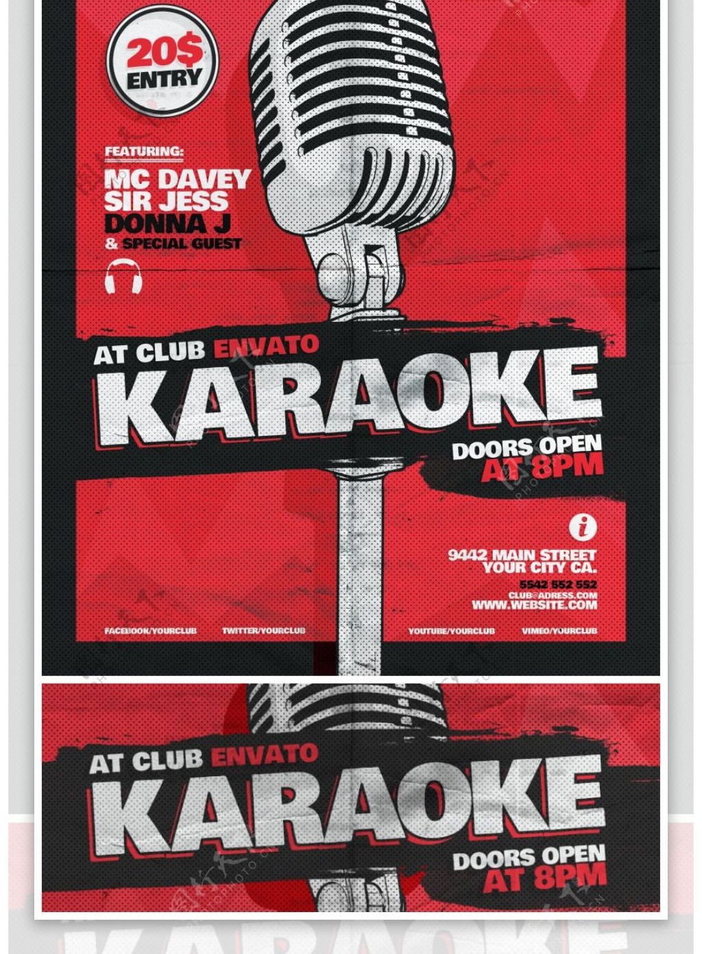 Karaoke海报文字排版设计