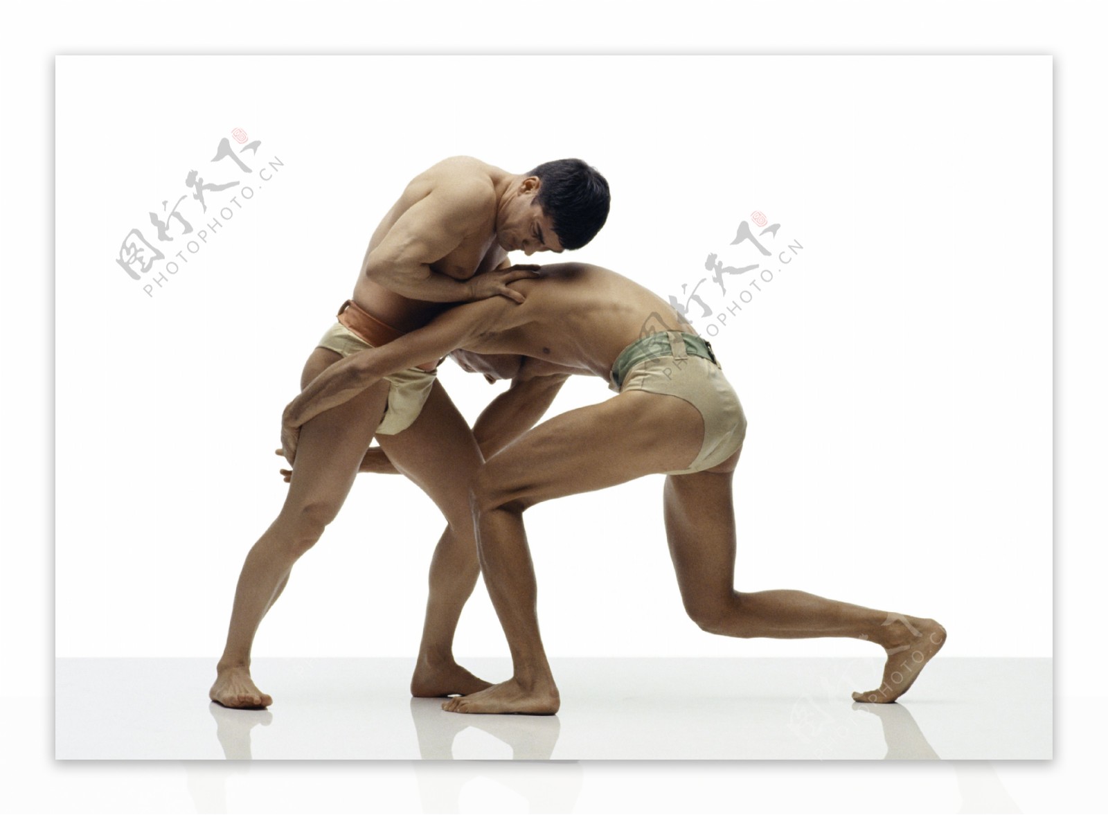 古代奥运摔跤男性运动员图片
