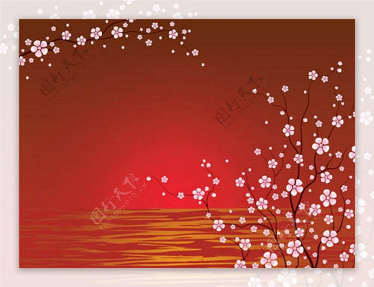 樱花卡片