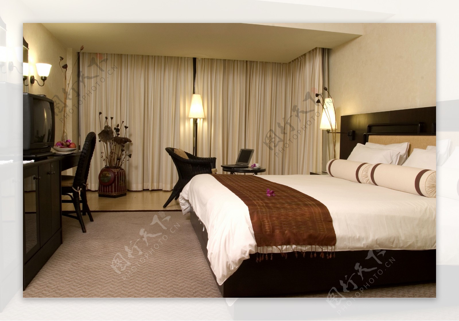 素雅宾馆卧室效果图图片
