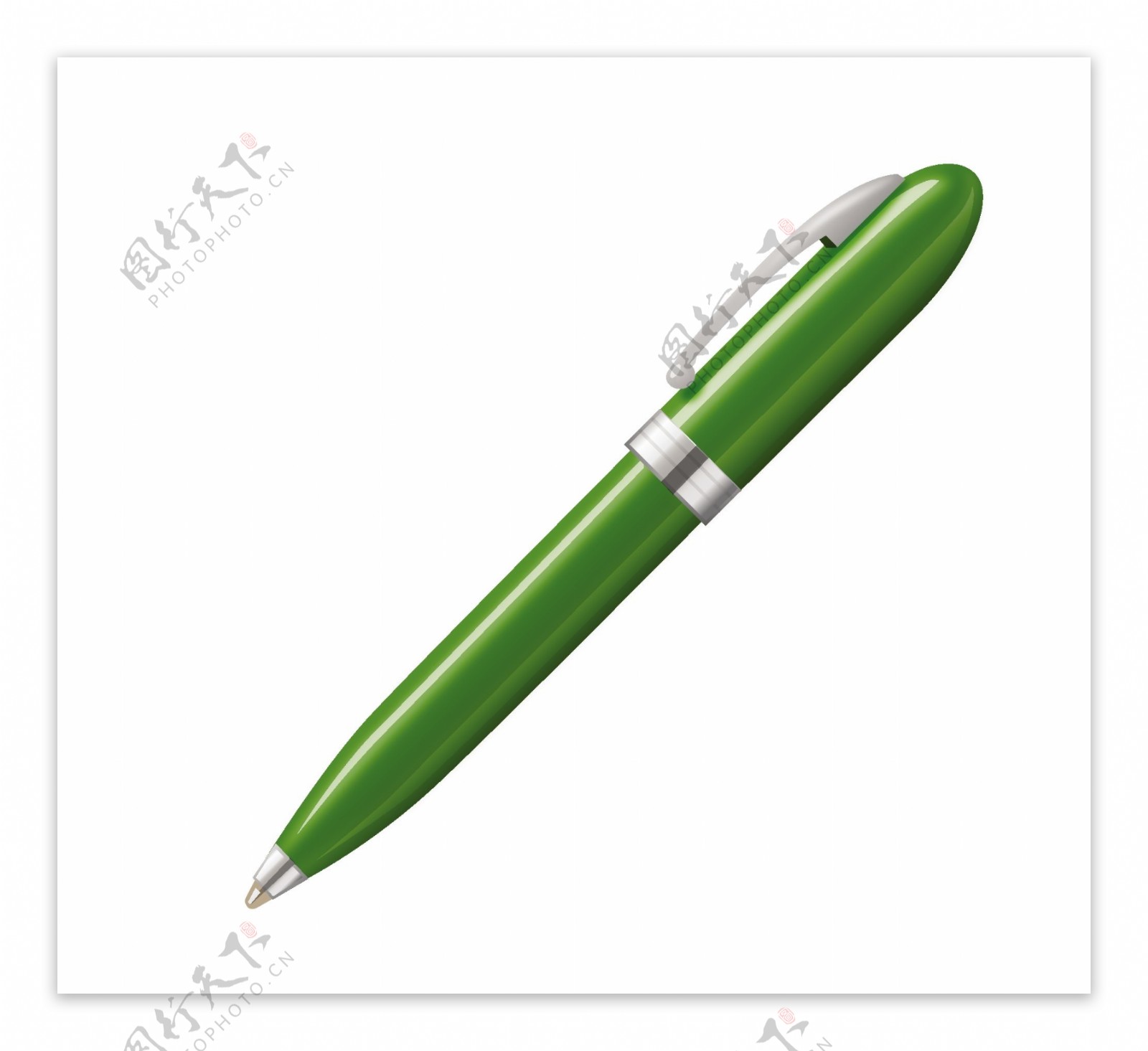 绿色墨水笔