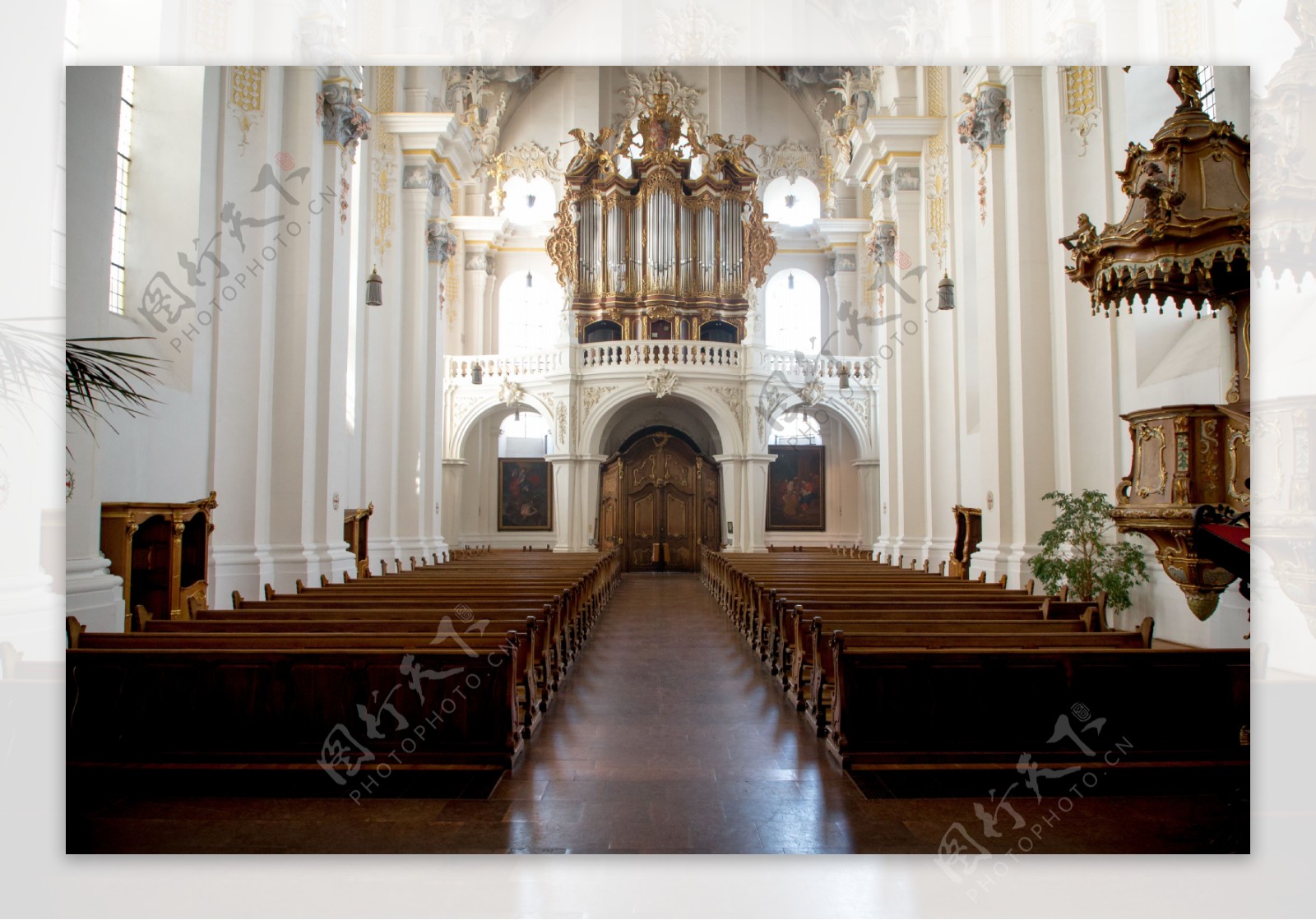 欧式教堂内景图片