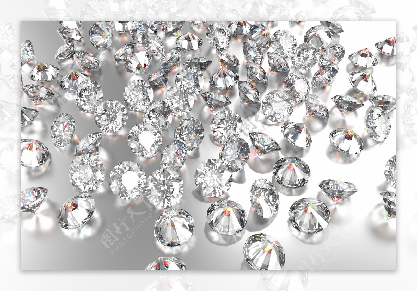 一堆漂亮的钻石图片