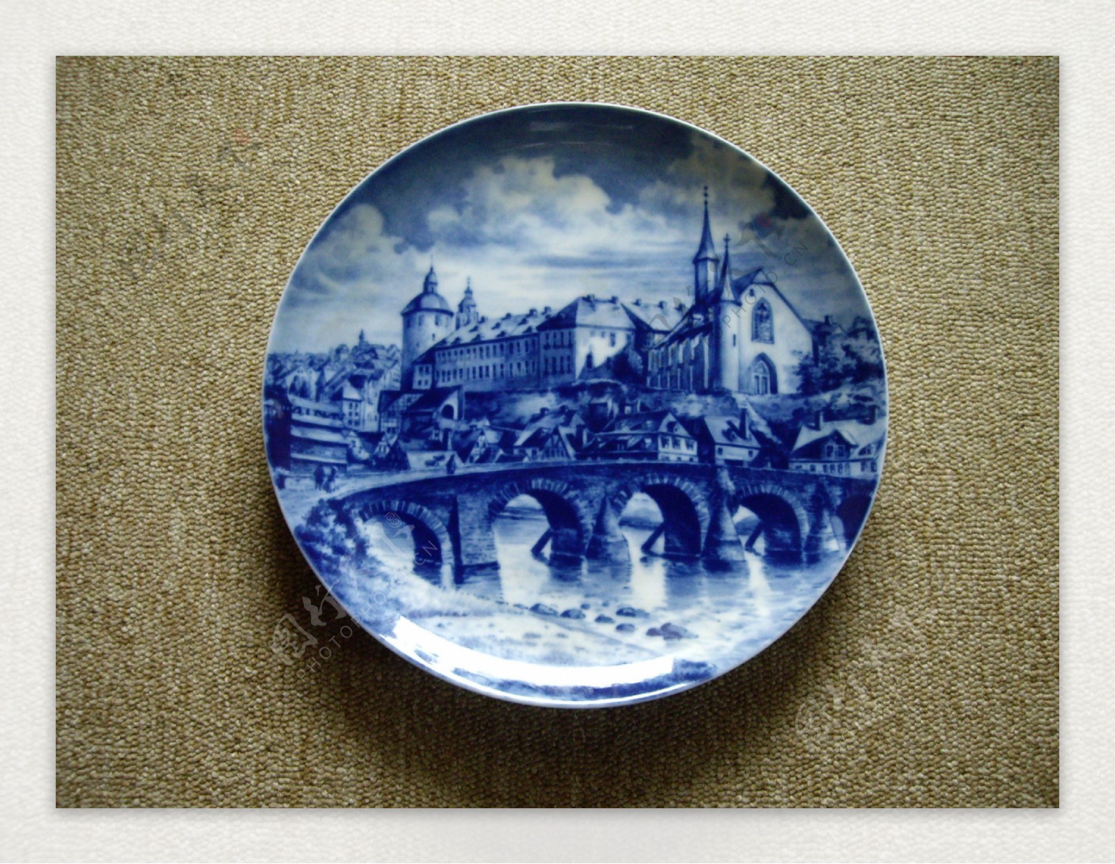 中国青花瓷盘图片
