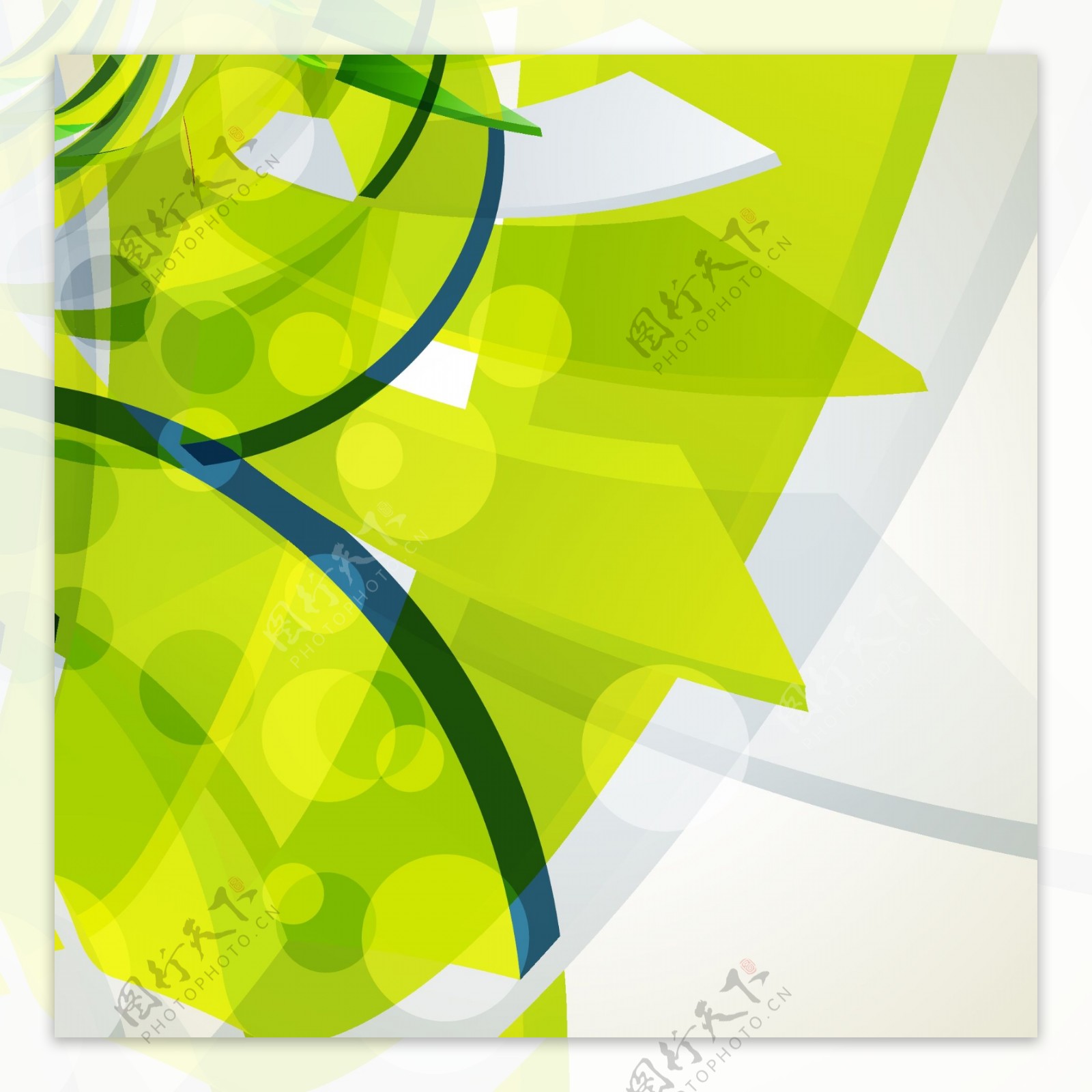 绿色抽象背景设计矢量素材图片