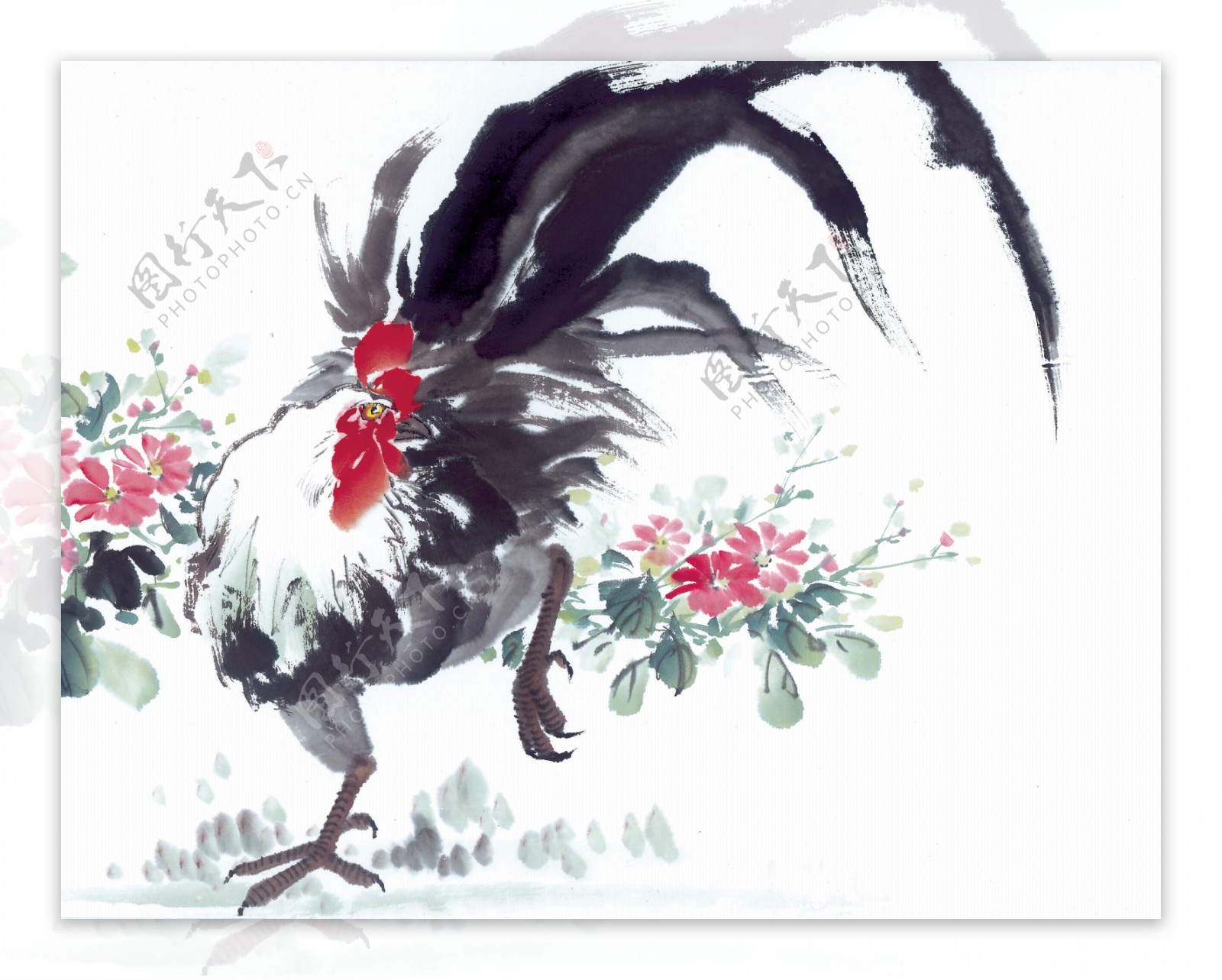 鸡十二生肖中国画0064