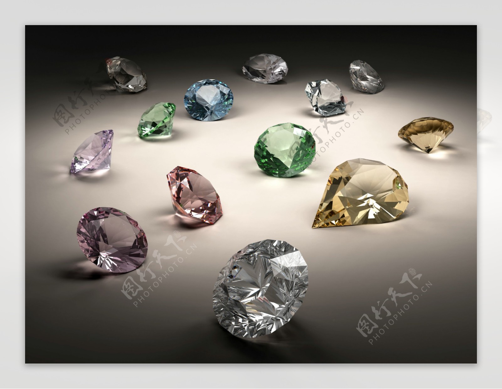 各种各样的钻石图片