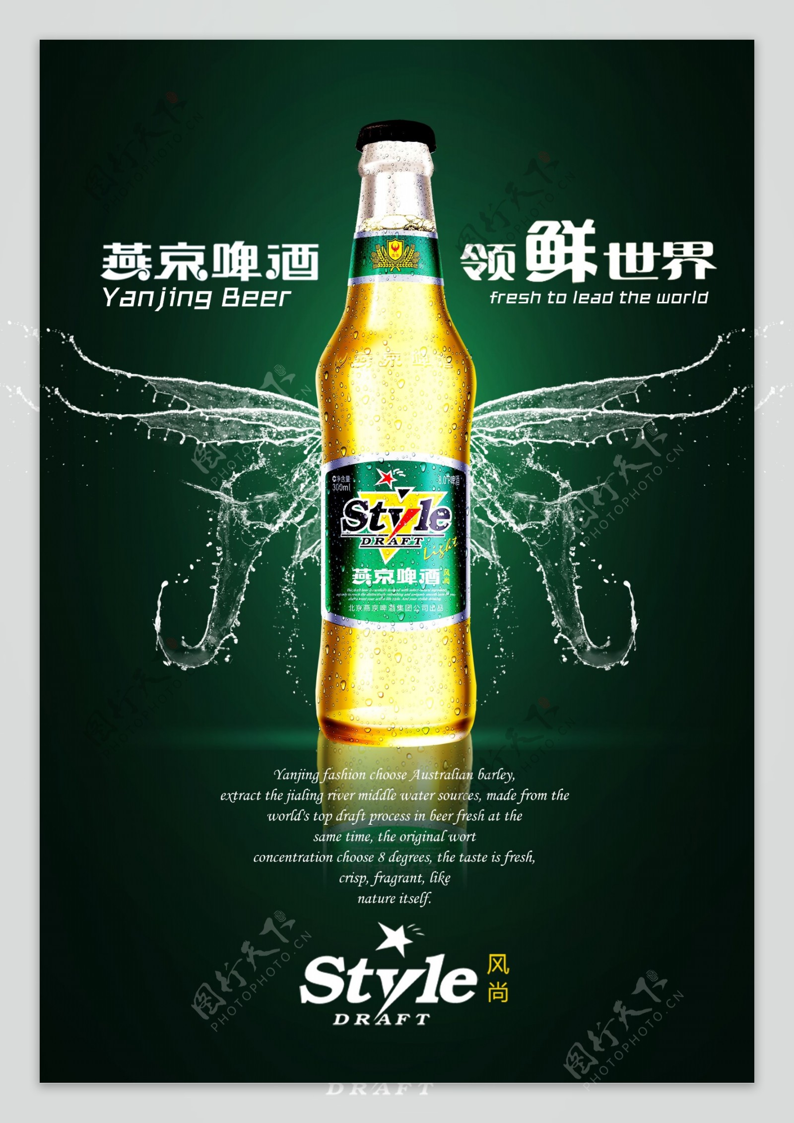 燕京啤酒宣传海报