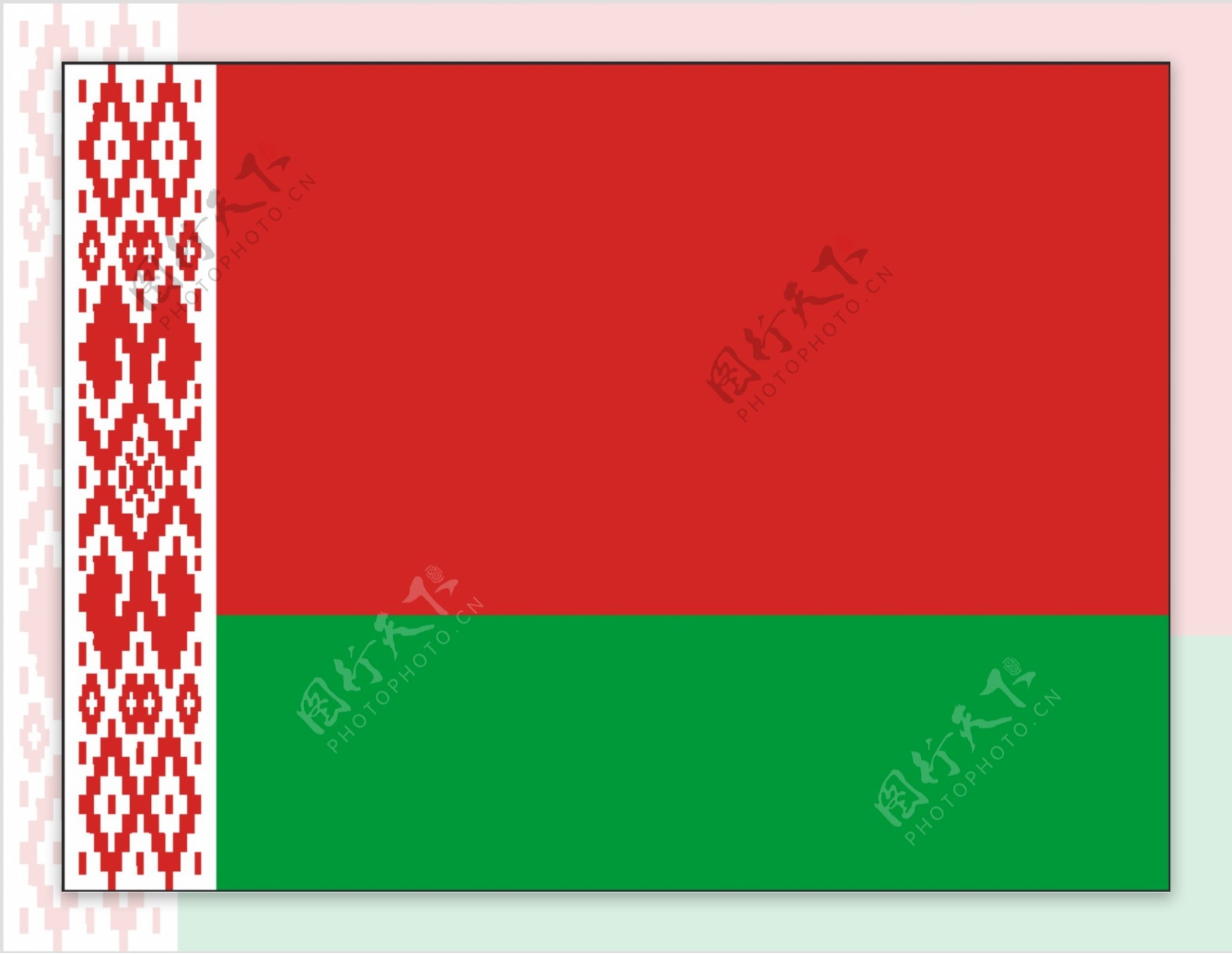 矢量白俄罗斯国旗