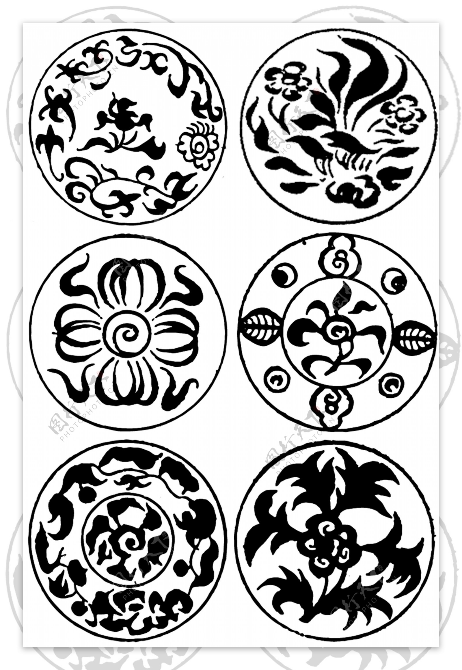 矢量中国传统纹样素材设计