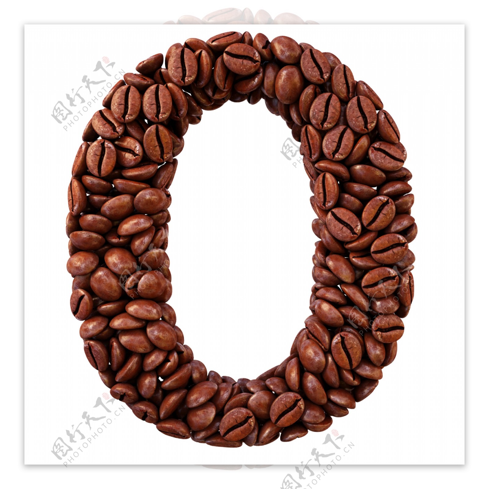 咖啡豆数字0