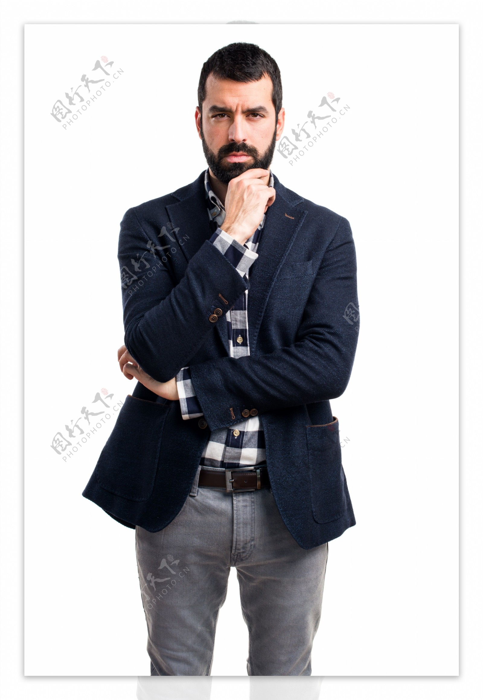 办公室穿黑西装的帅哥商人特写镜头男人就业企业家图片素材-编号60007344-图行天下