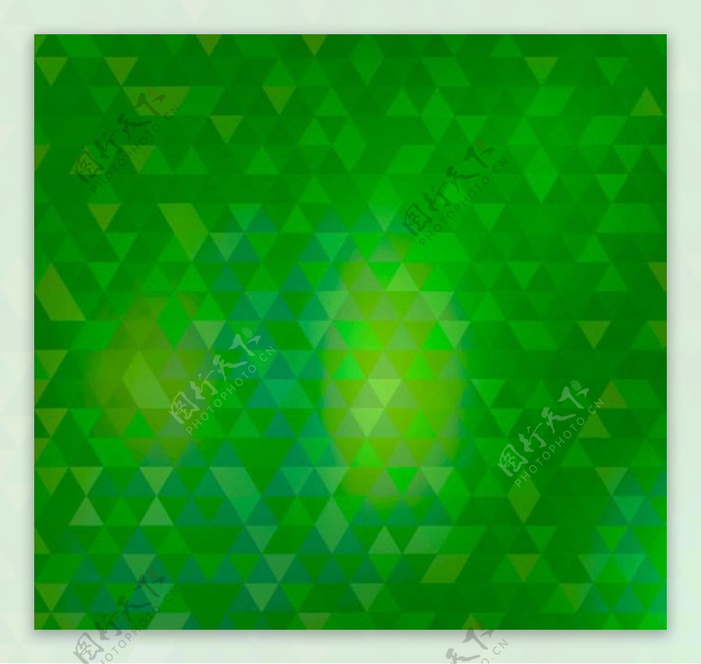 绿色三角拼格背景矢量素材下载