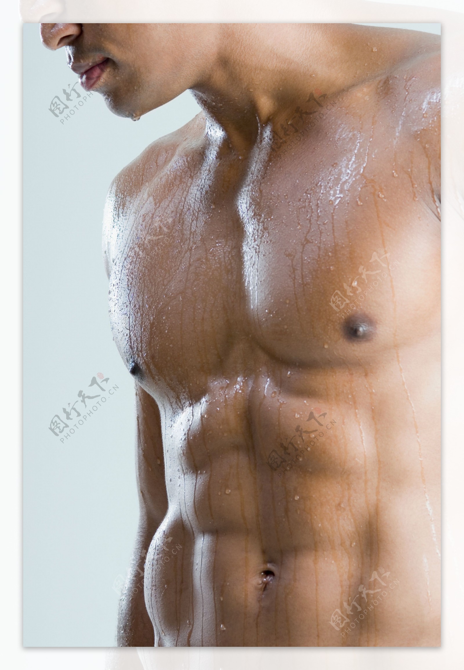 外国男性肌肉特写图片