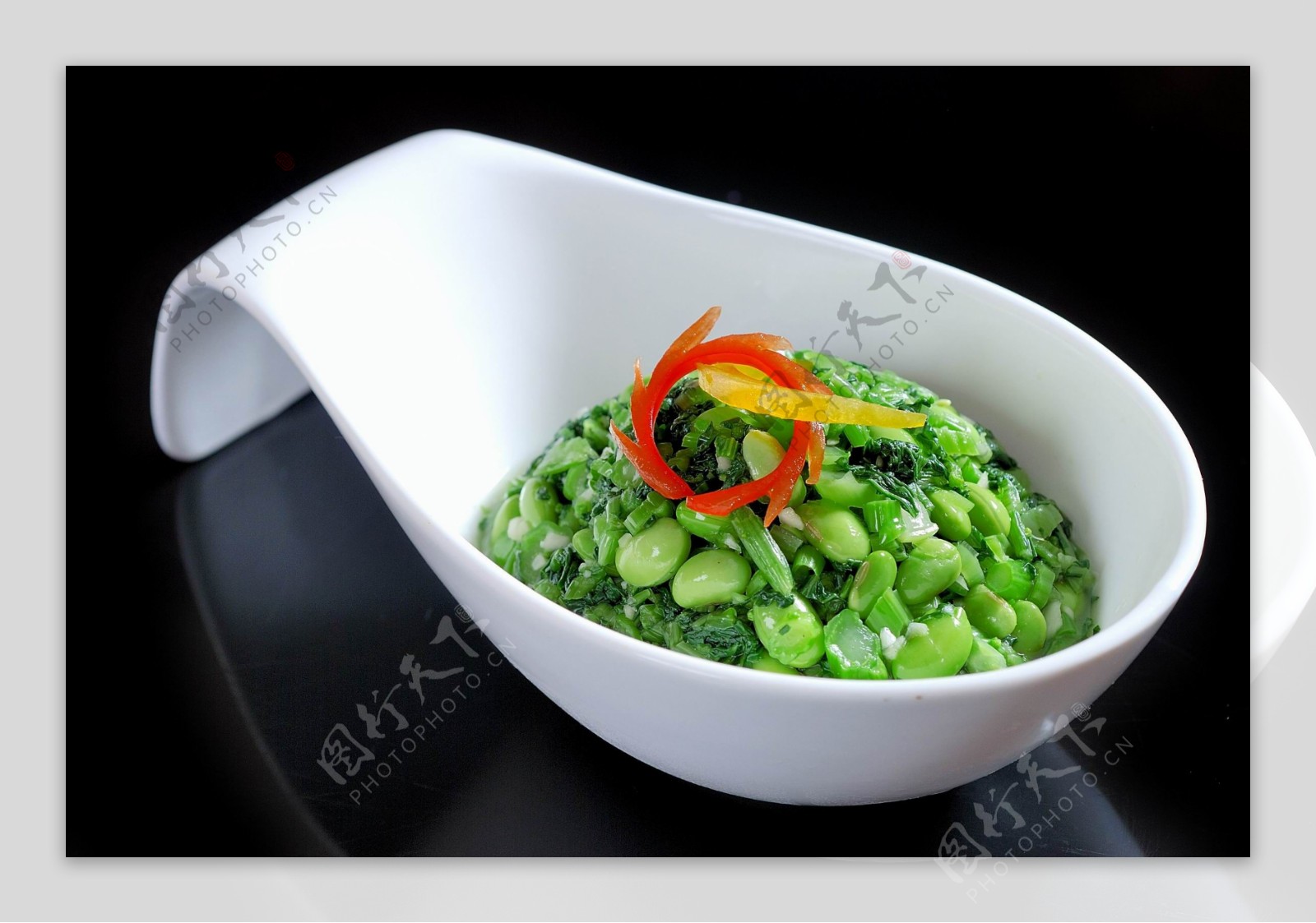 青菜豆米图片