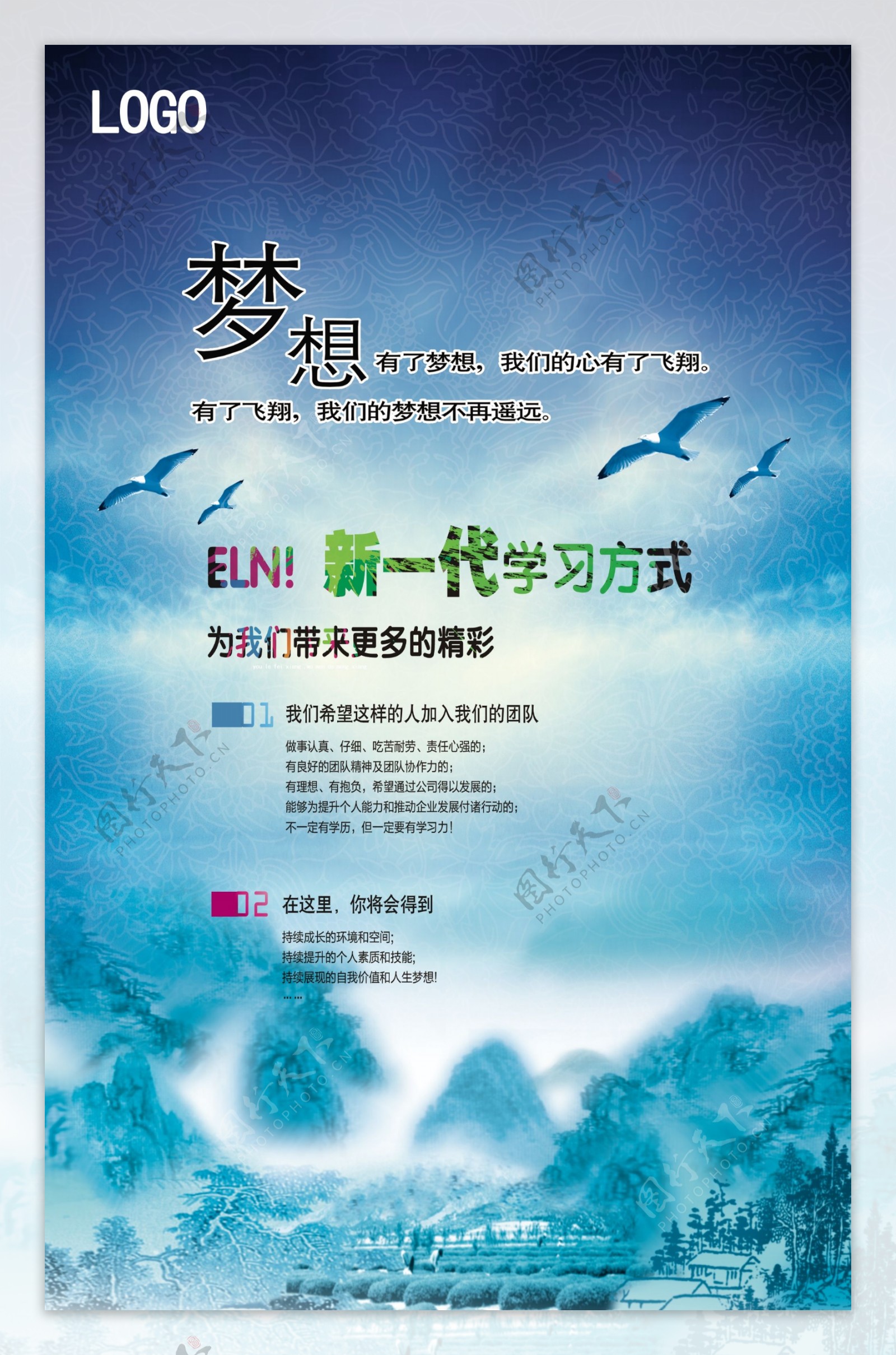 ELearning学习海报