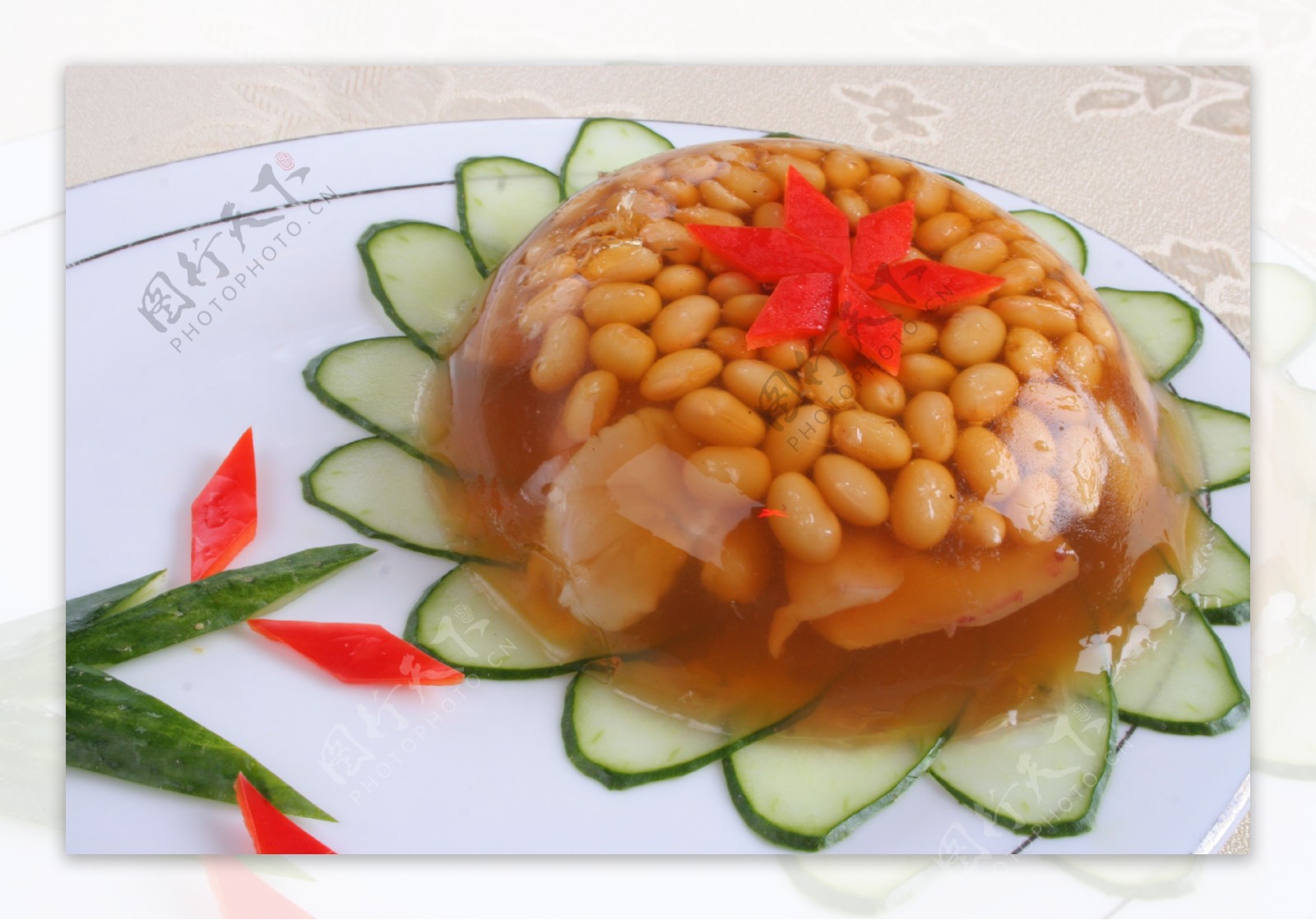 黄豆虾仁冻图片