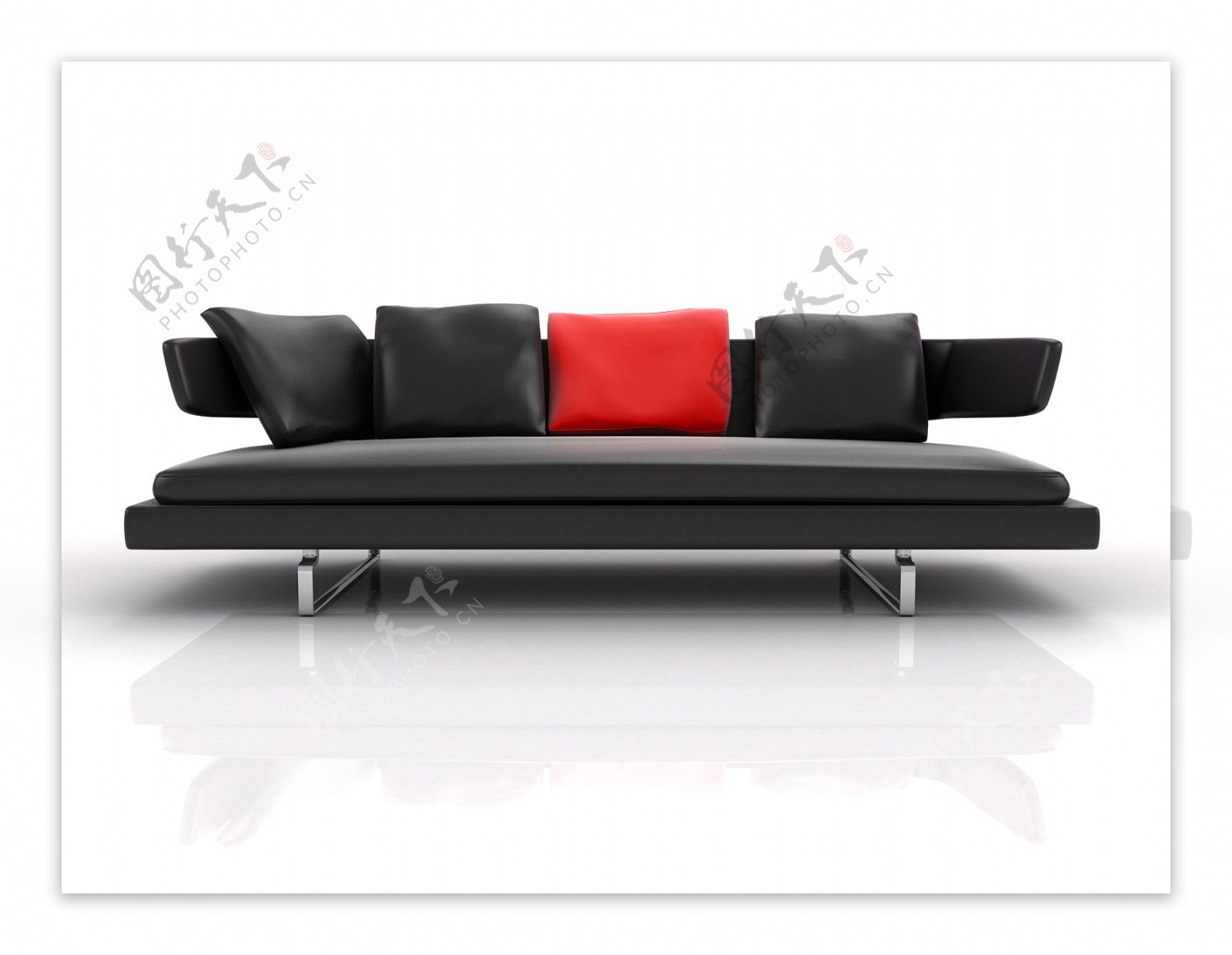 黑色沙发设计