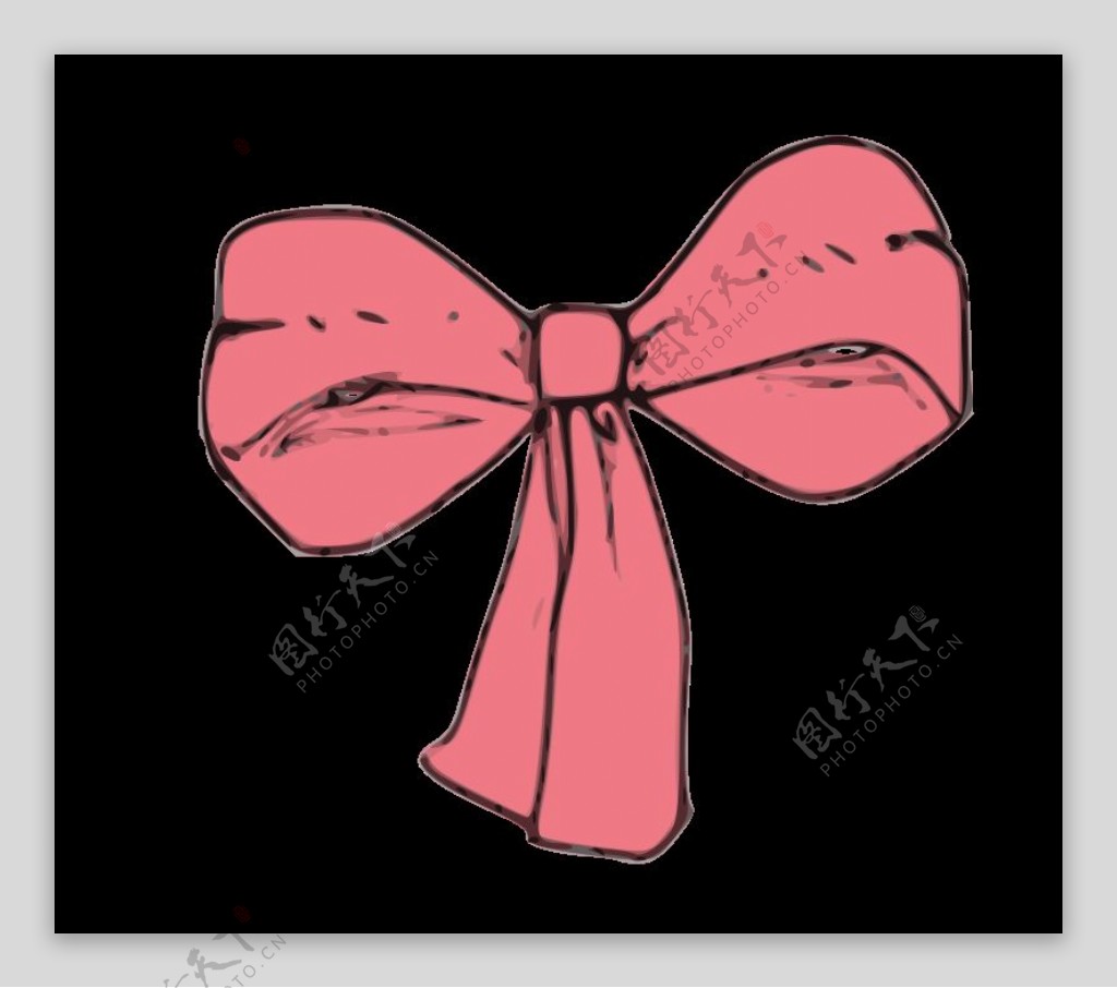 粉红色的蝴蝶结