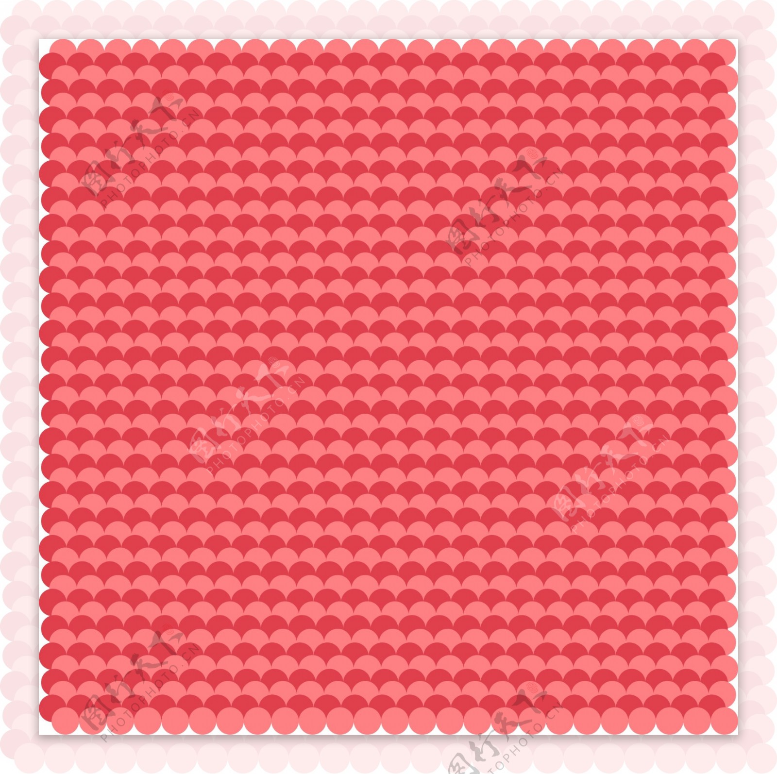 红色几何图案