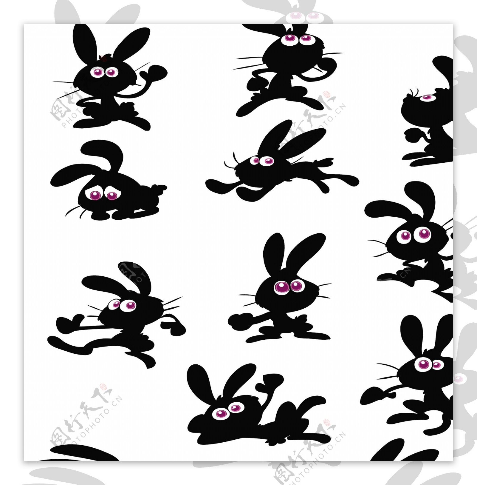 卡通兔子素材