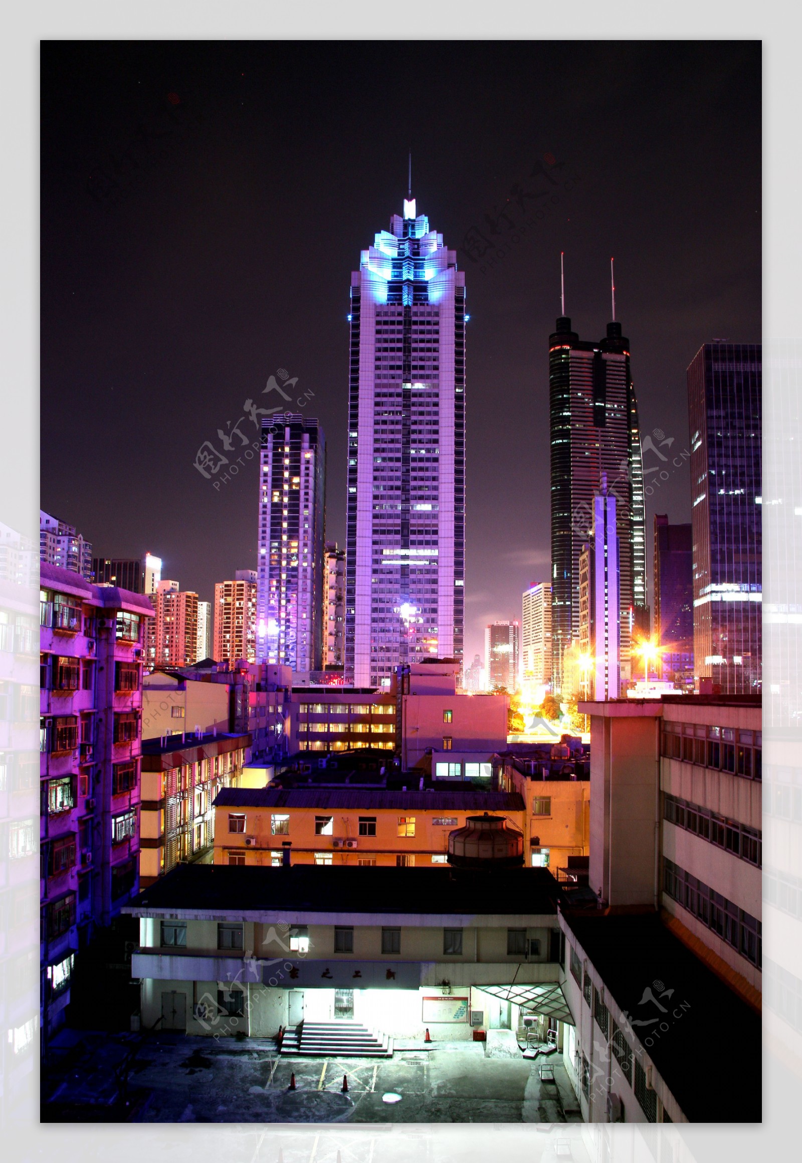 深圳地王大厦夜景图片