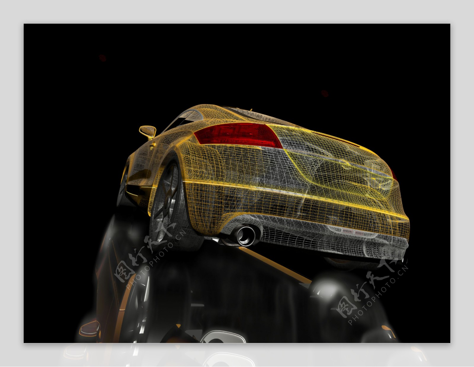 豪华3D汽车效果图图片
