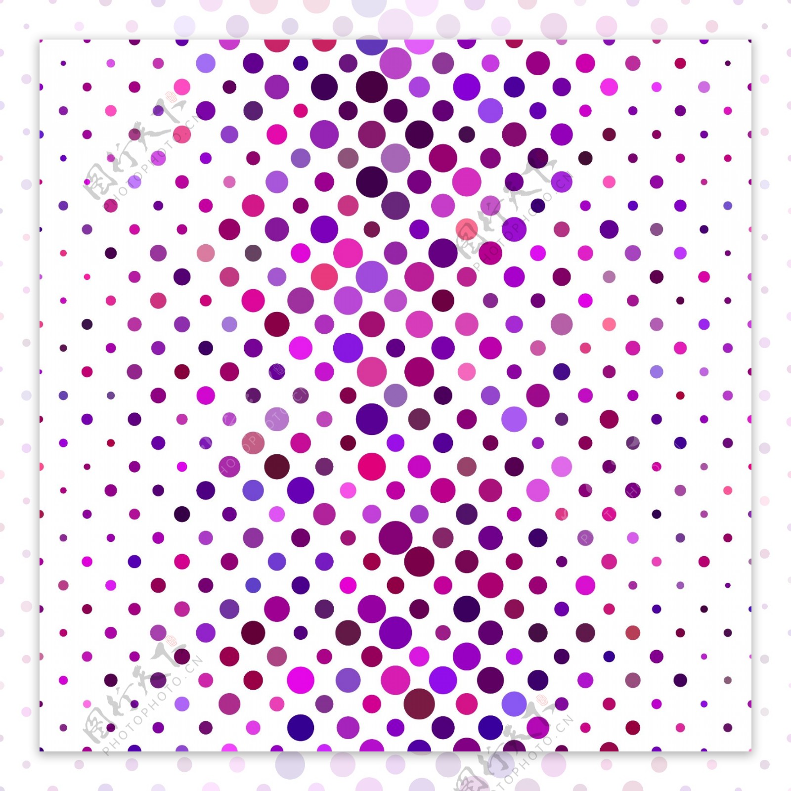 紫色粉色点装饰图案背景
