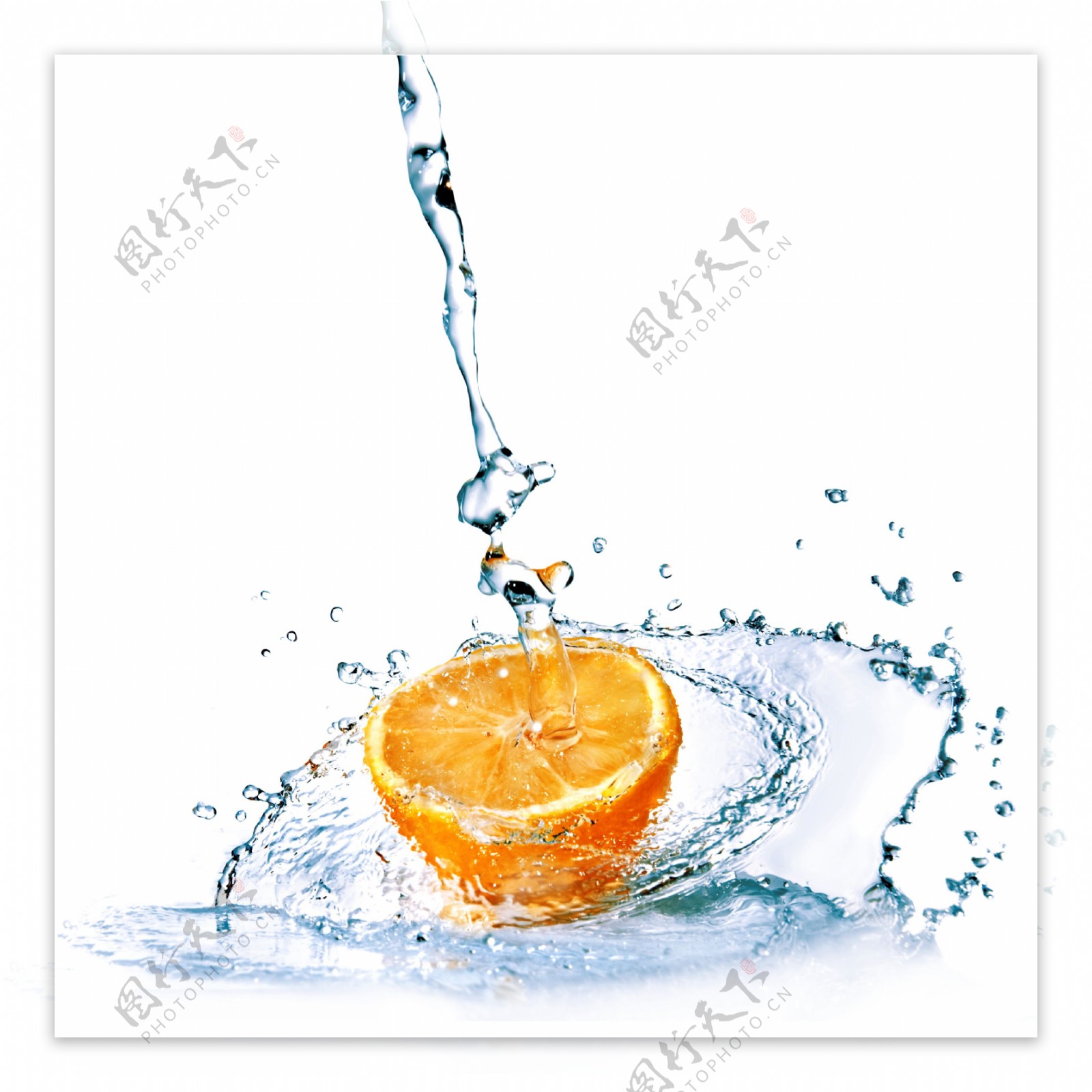 创意橙子背景图片