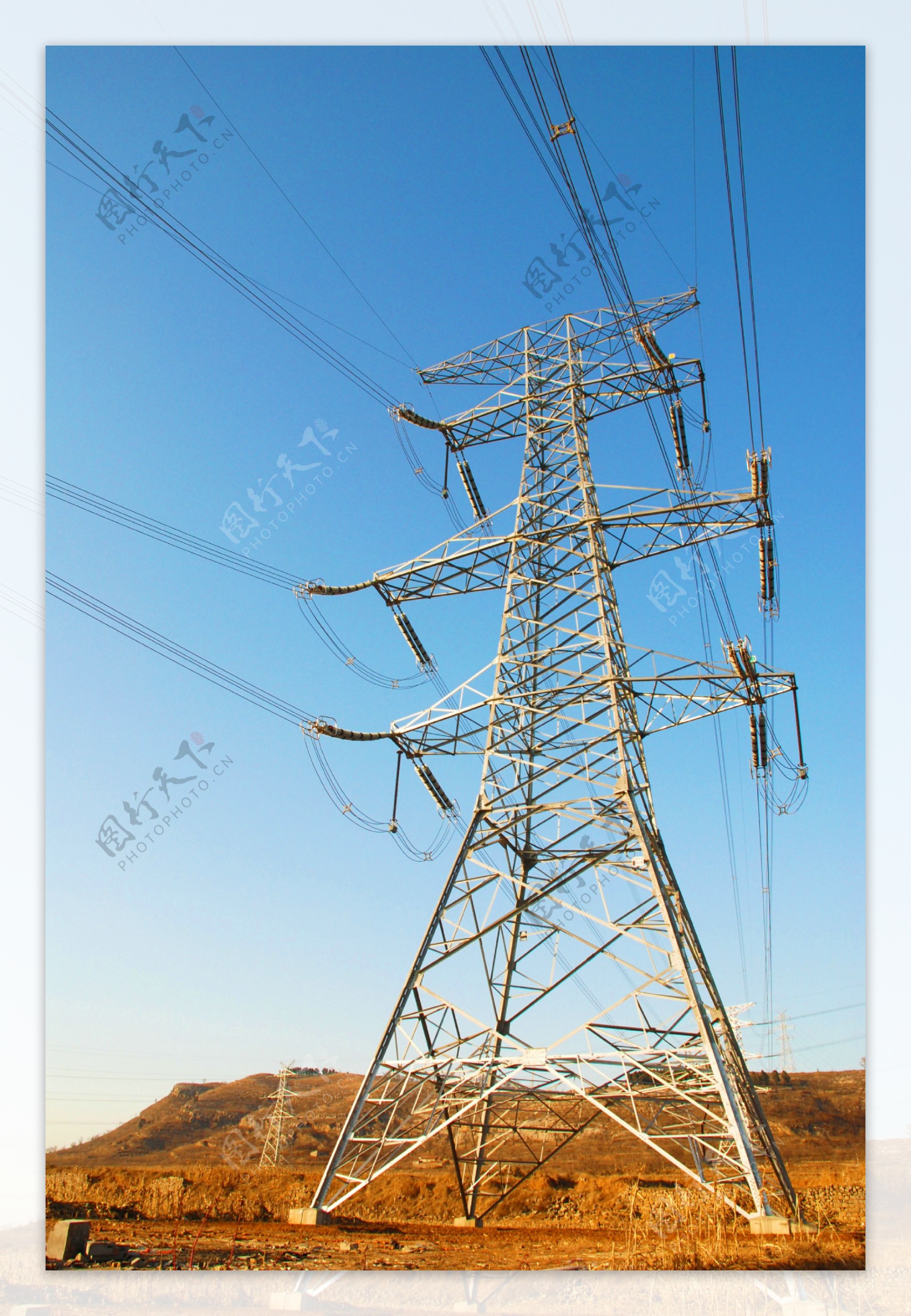 电力铁塔图片
