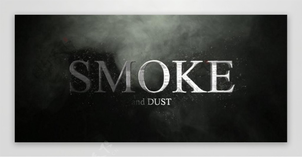 烟雾和尘埃logo演绎动画AE模板