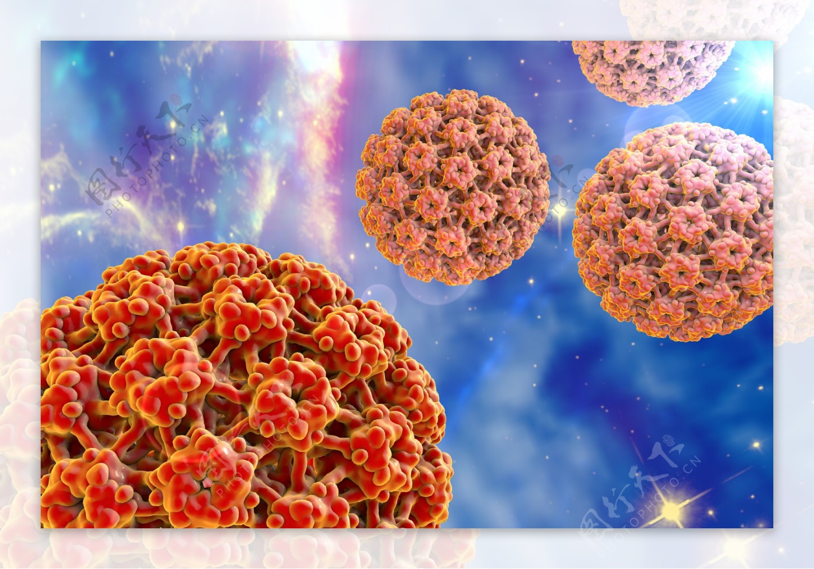 宇宙中的癌细胞病毒图片
