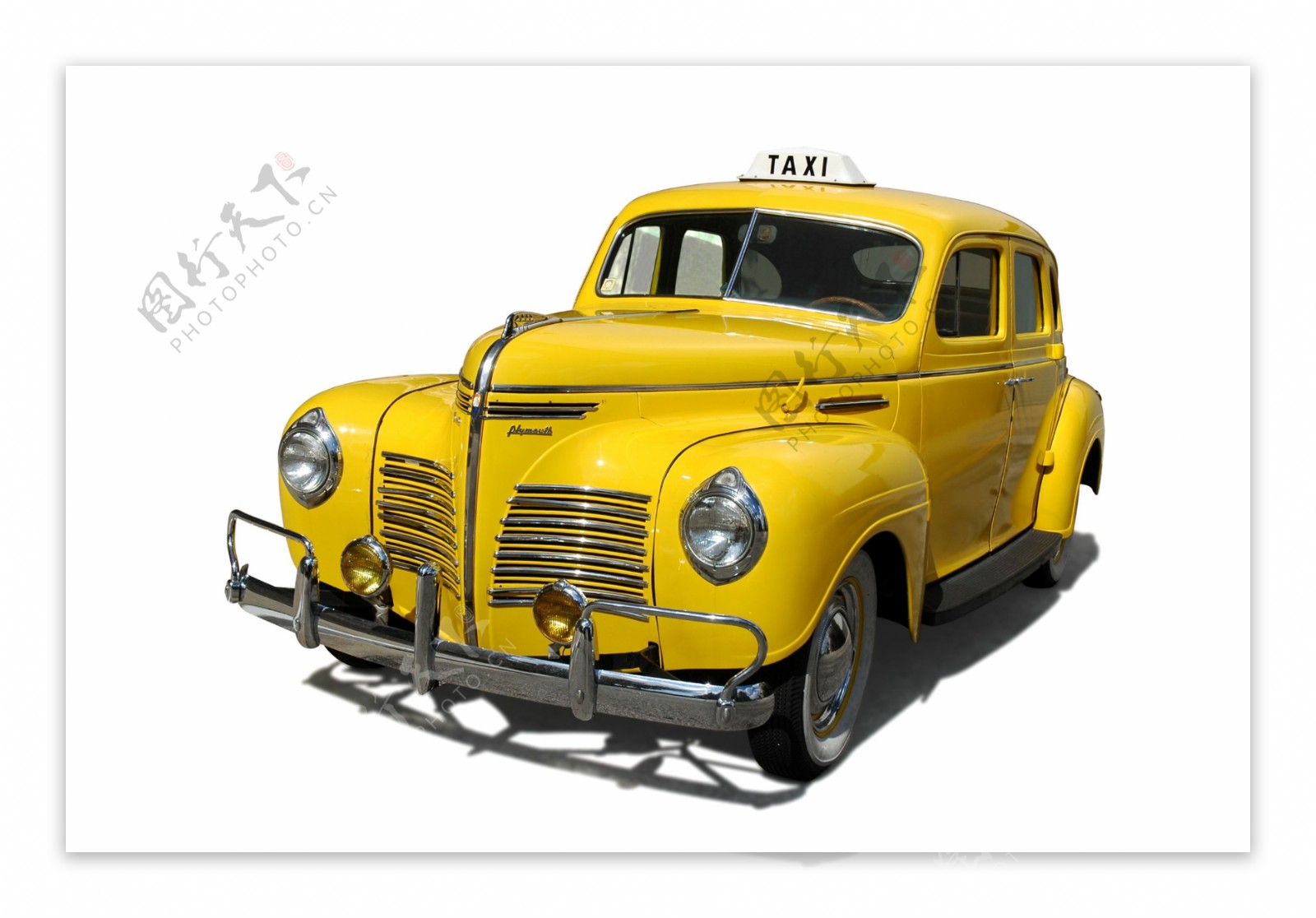 黄色出租车模型图片
